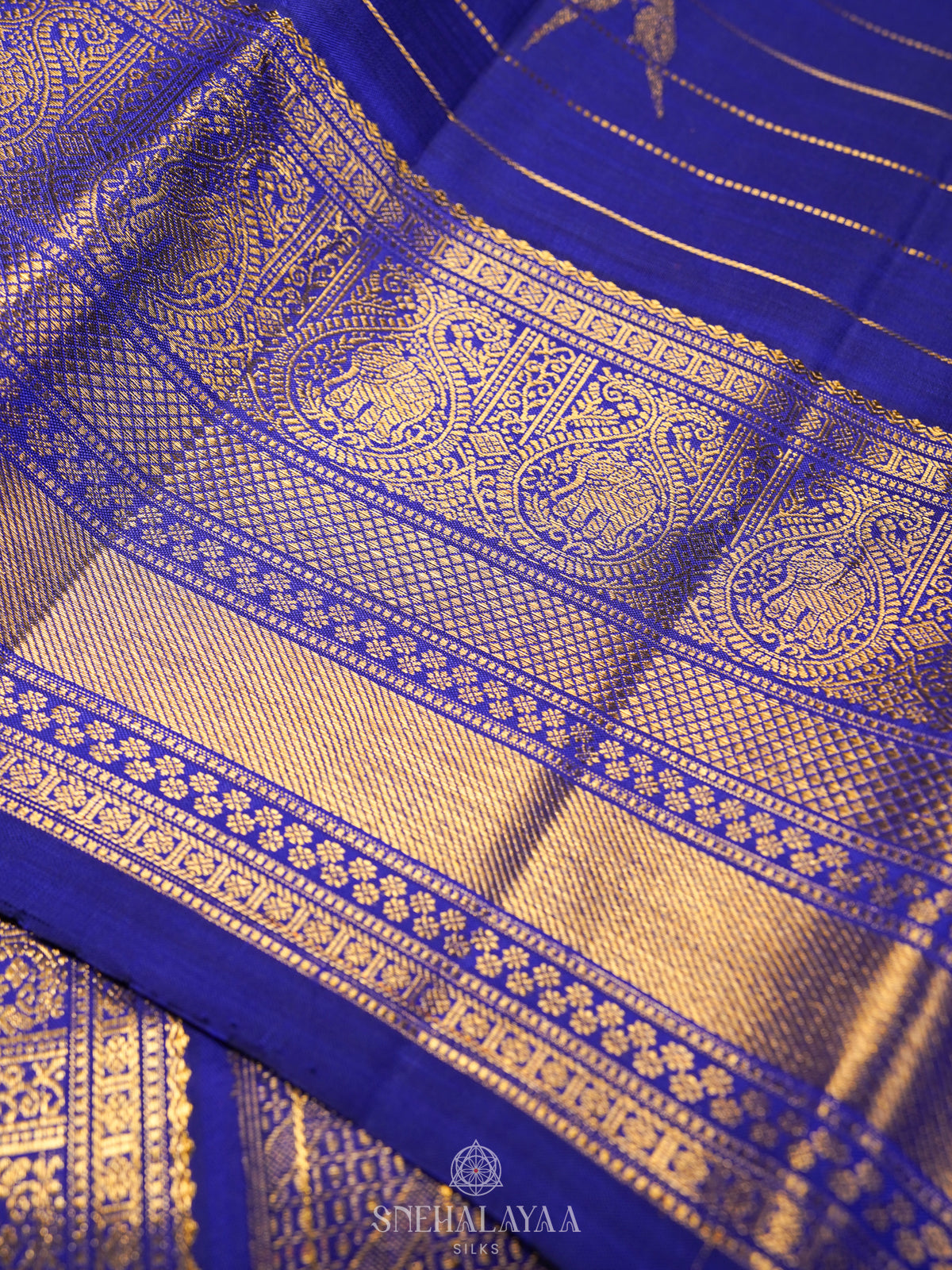 Royal Blue Kanjivaram Silk Saree