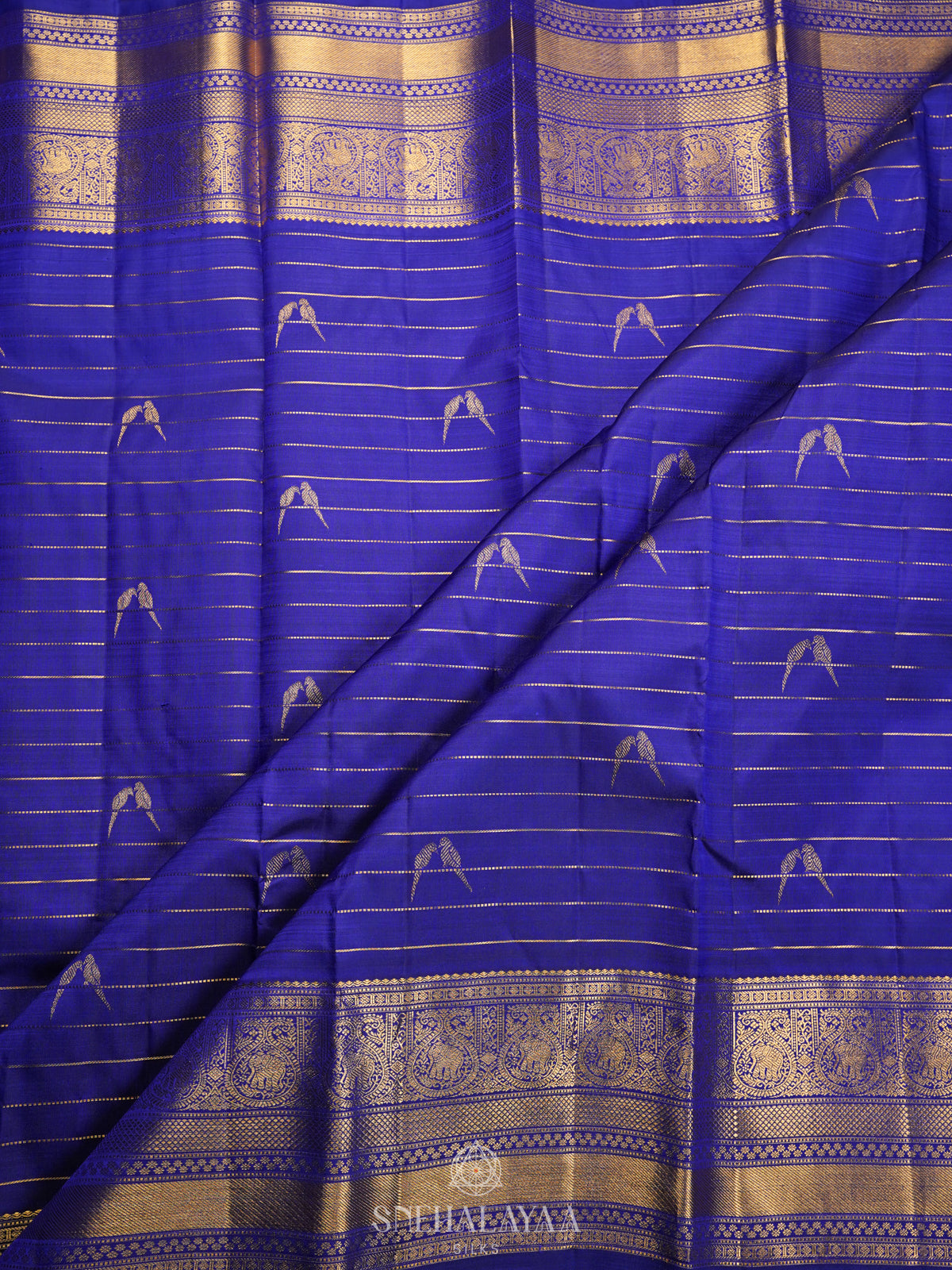 Royal Blue Kanjivaram Silk Saree