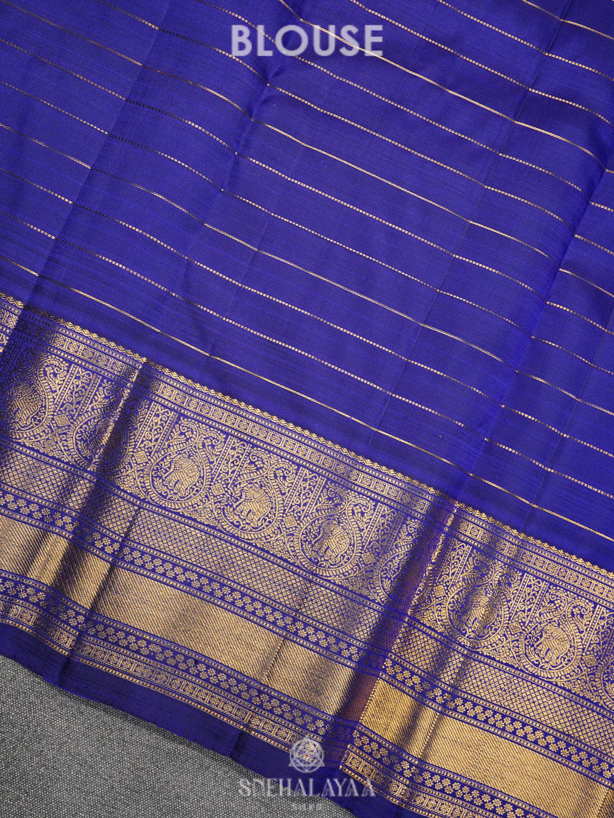 Royal Blue Kanjivaram Silk Saree