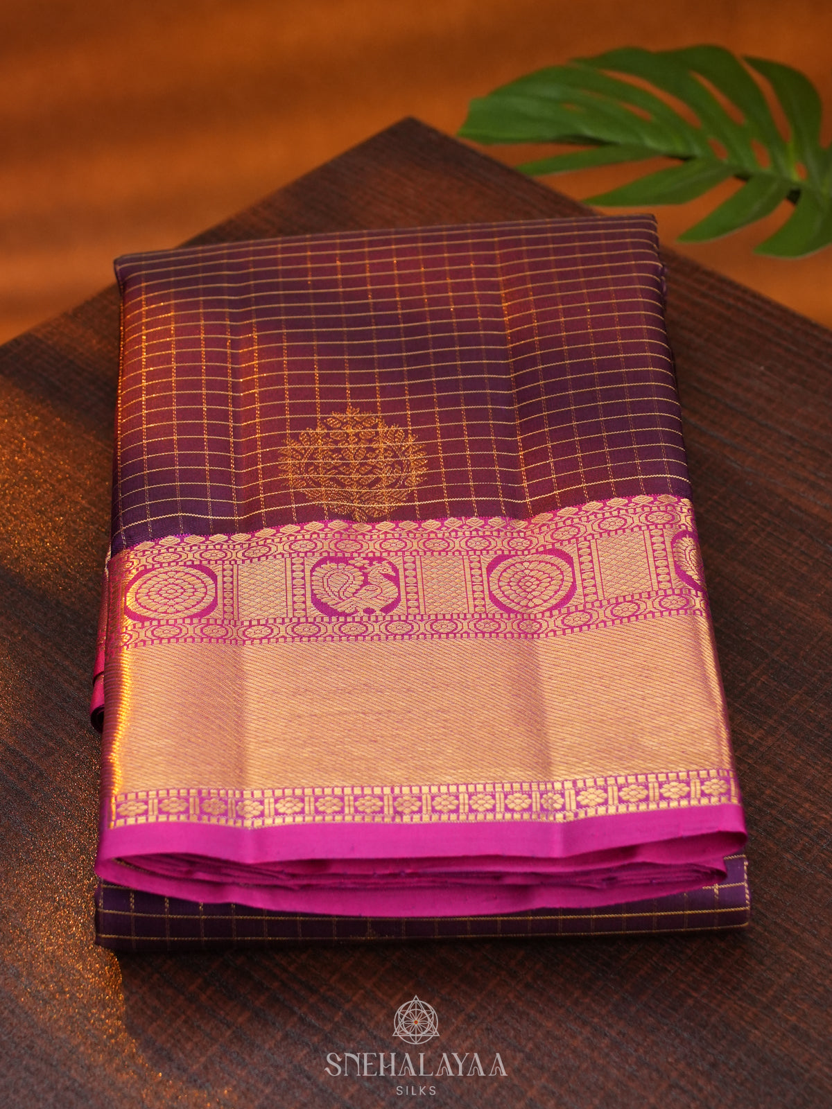 Purple Kanjivaram Silk Saree