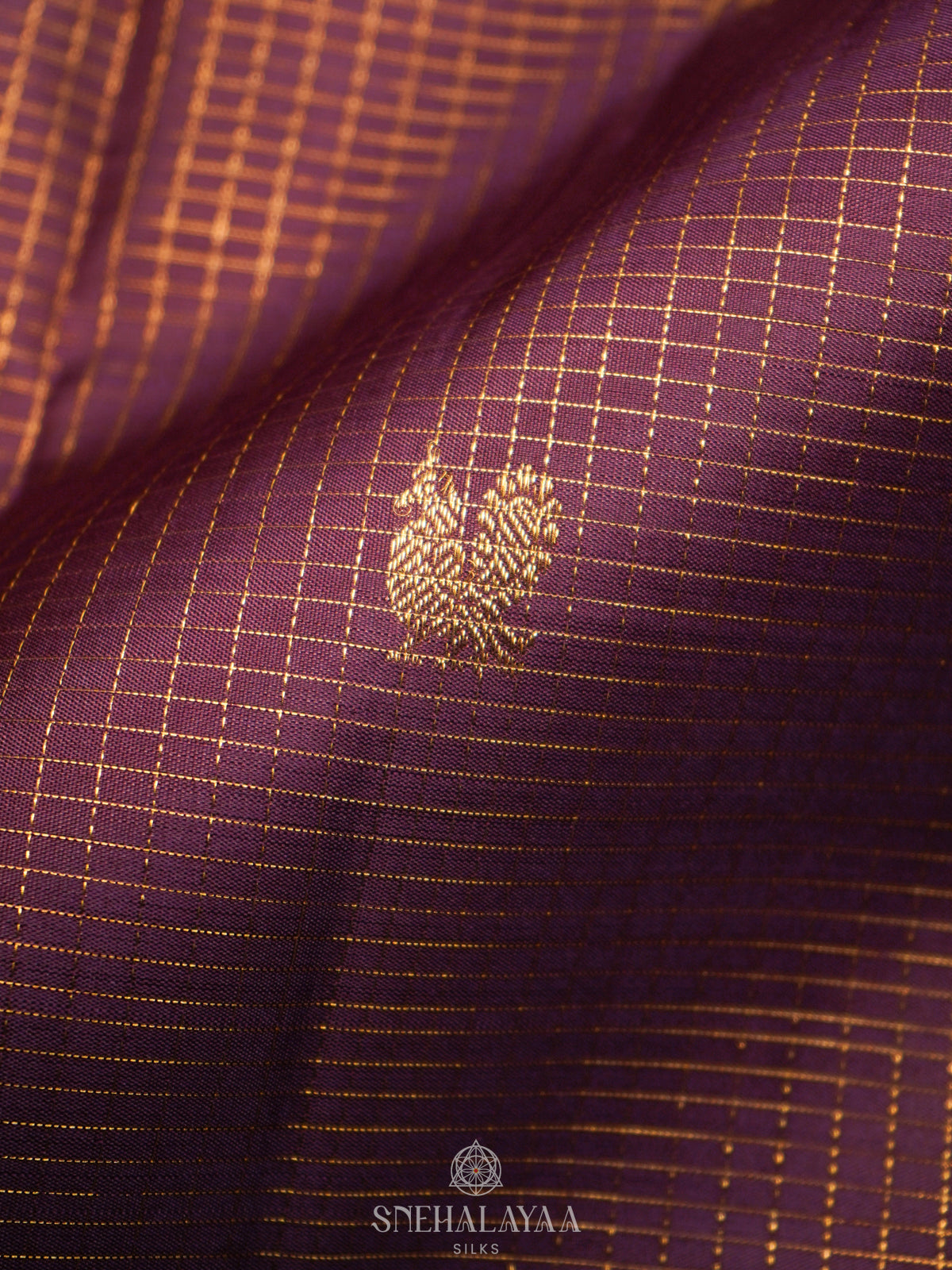 Purple Kanjivaram Silk Saree
