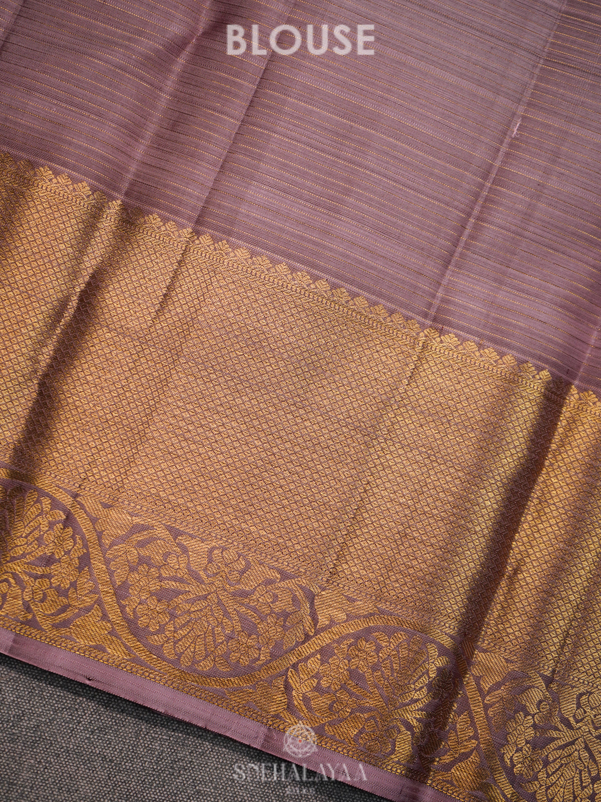 Purple Kanjivaram Silk Saree