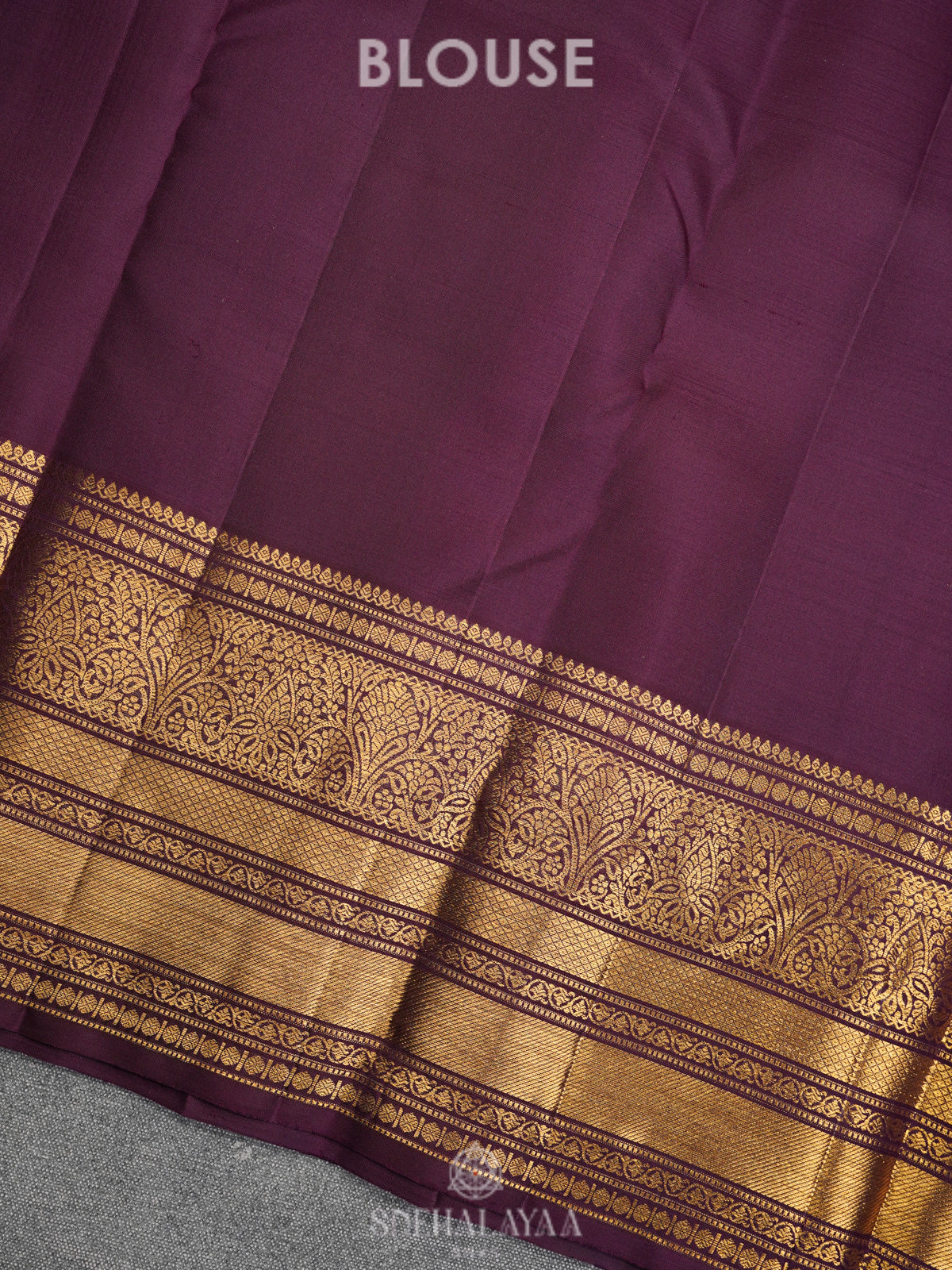 Burnt Orange Kanjivaram Silk Saree