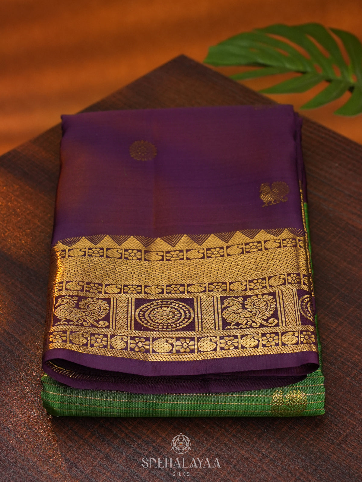 Emerald Green Kanjivaram Silk Saree
