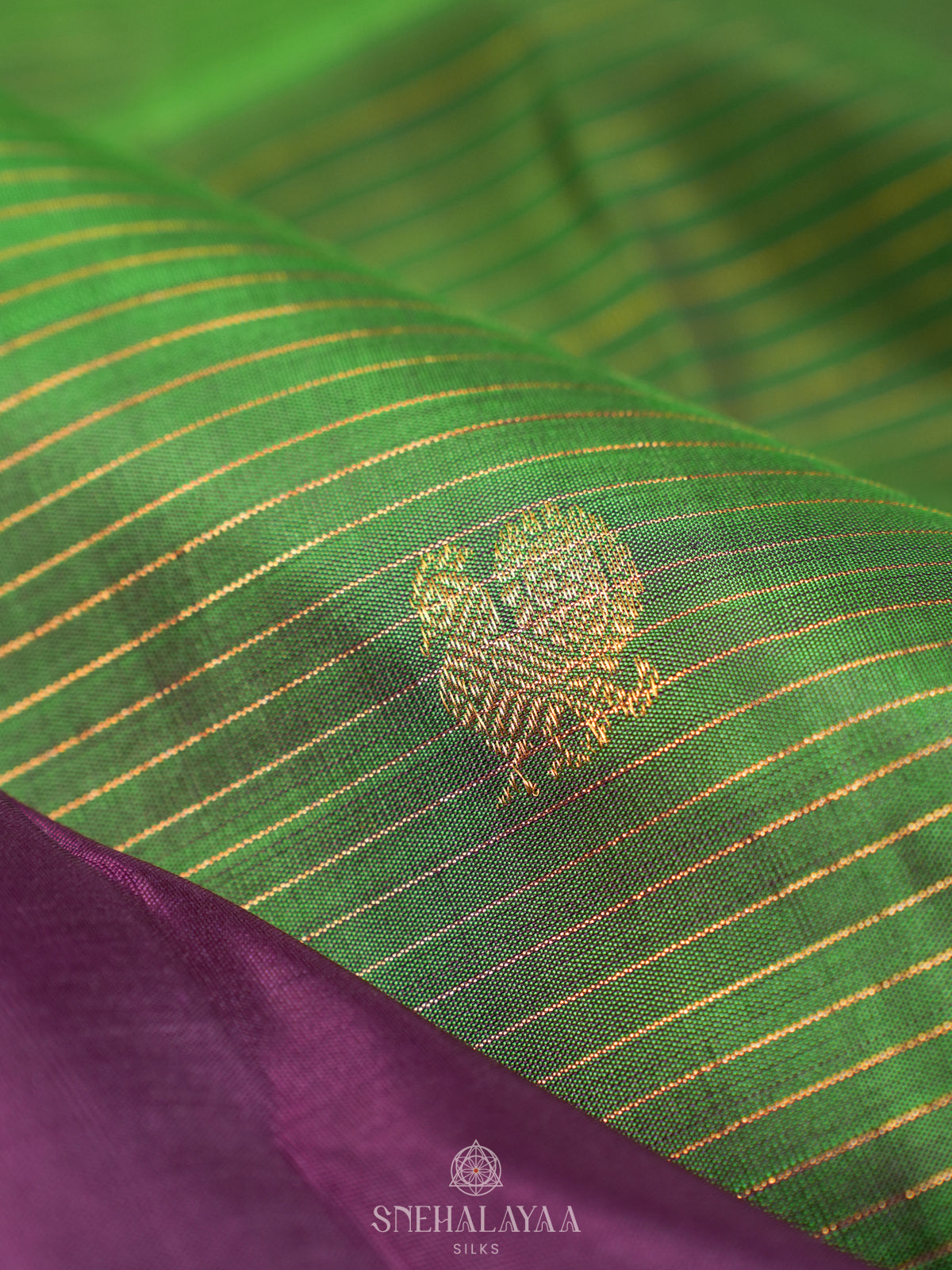 Emerald Green Kanjivaram Silk Saree
