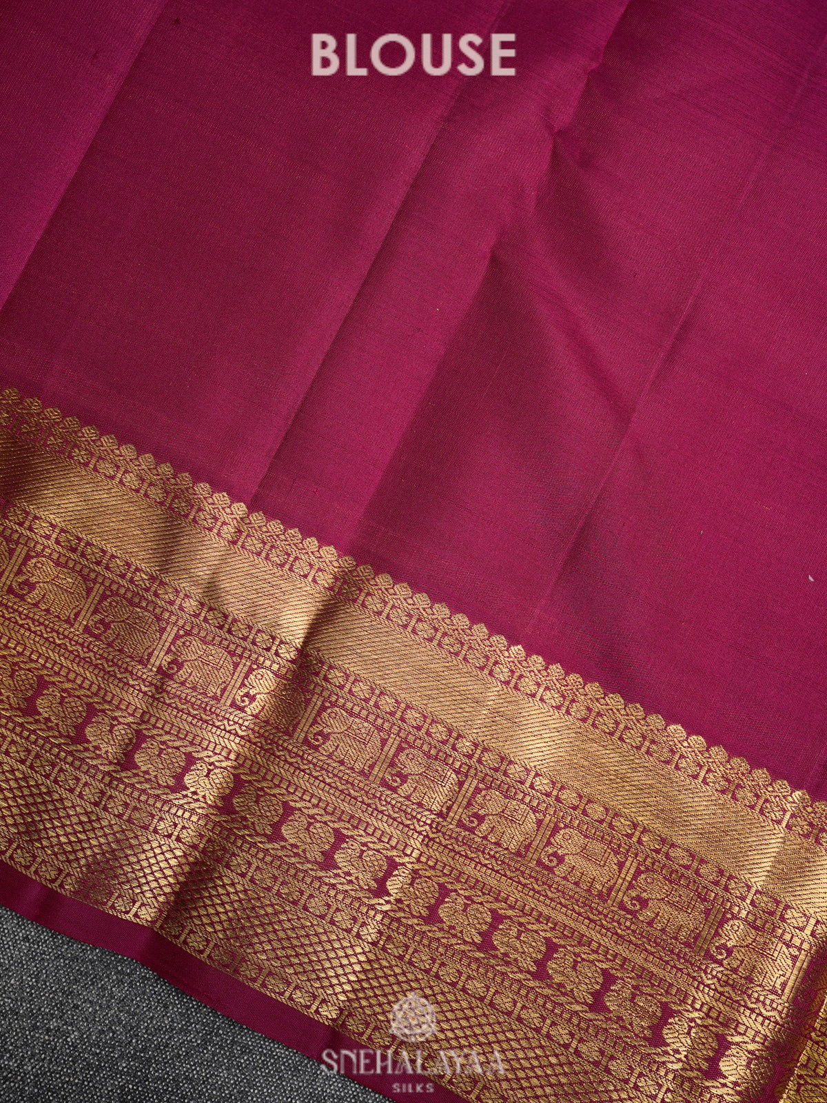 Magenta Kanjivaram Silk Saree