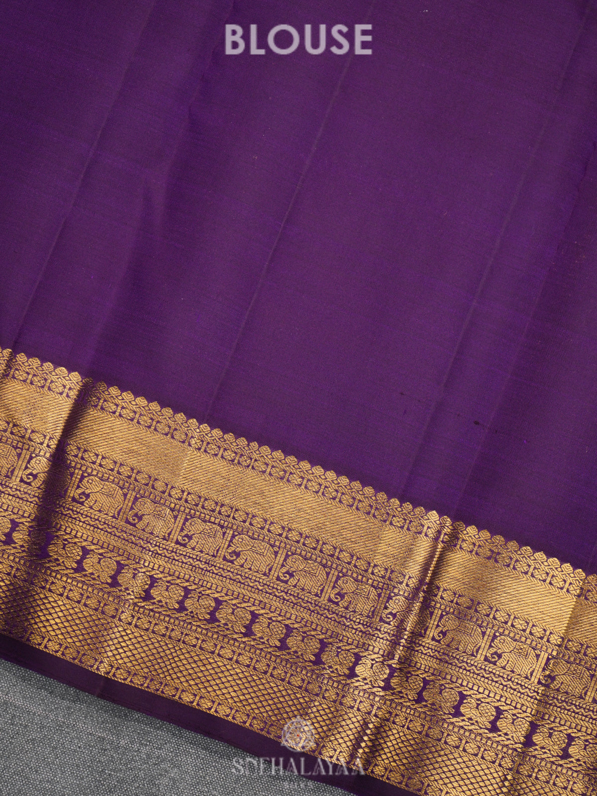 Purple Kanjivaram Silk Saree