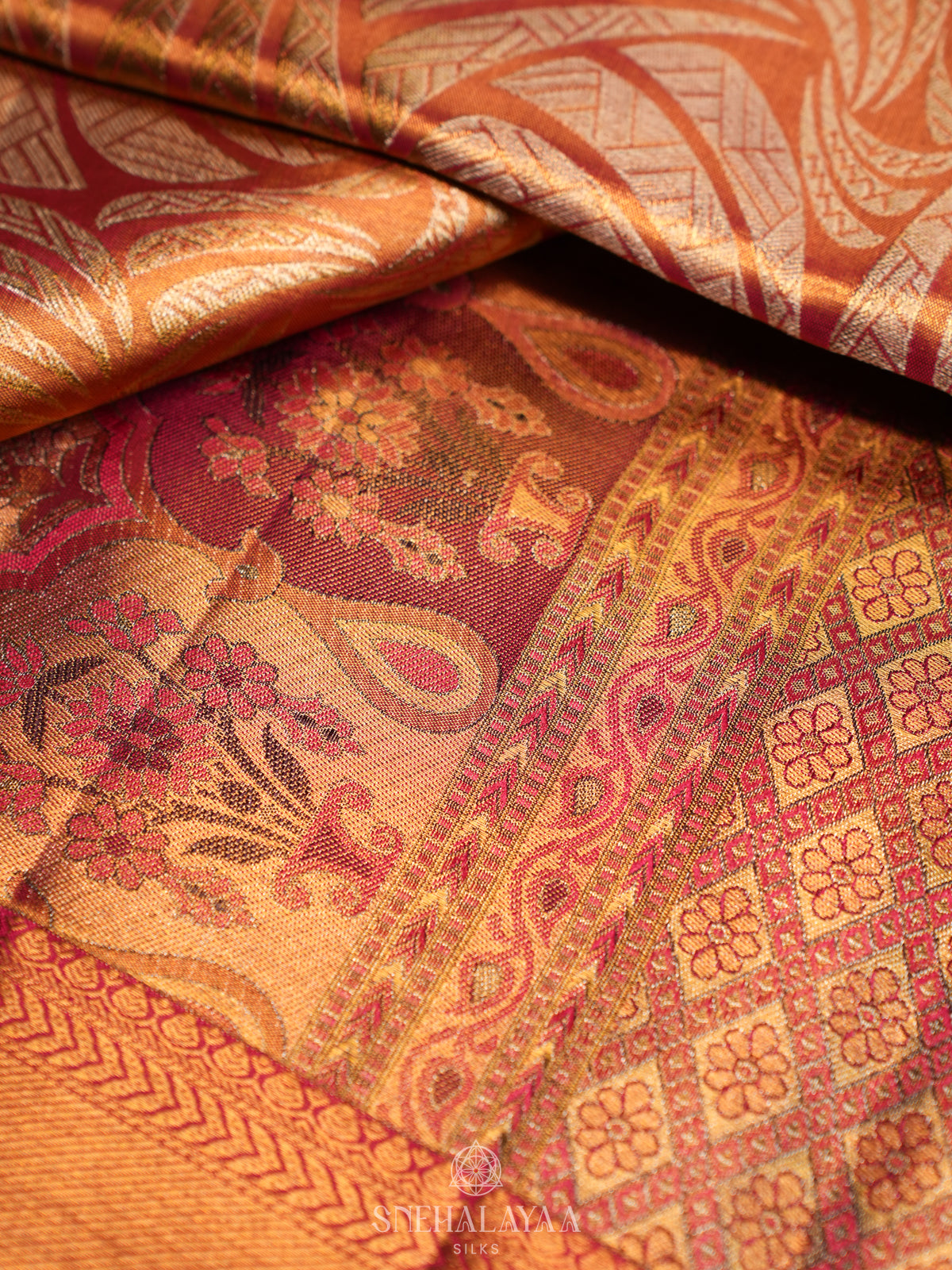 Rose Pink Kanjivaram Silk Saree