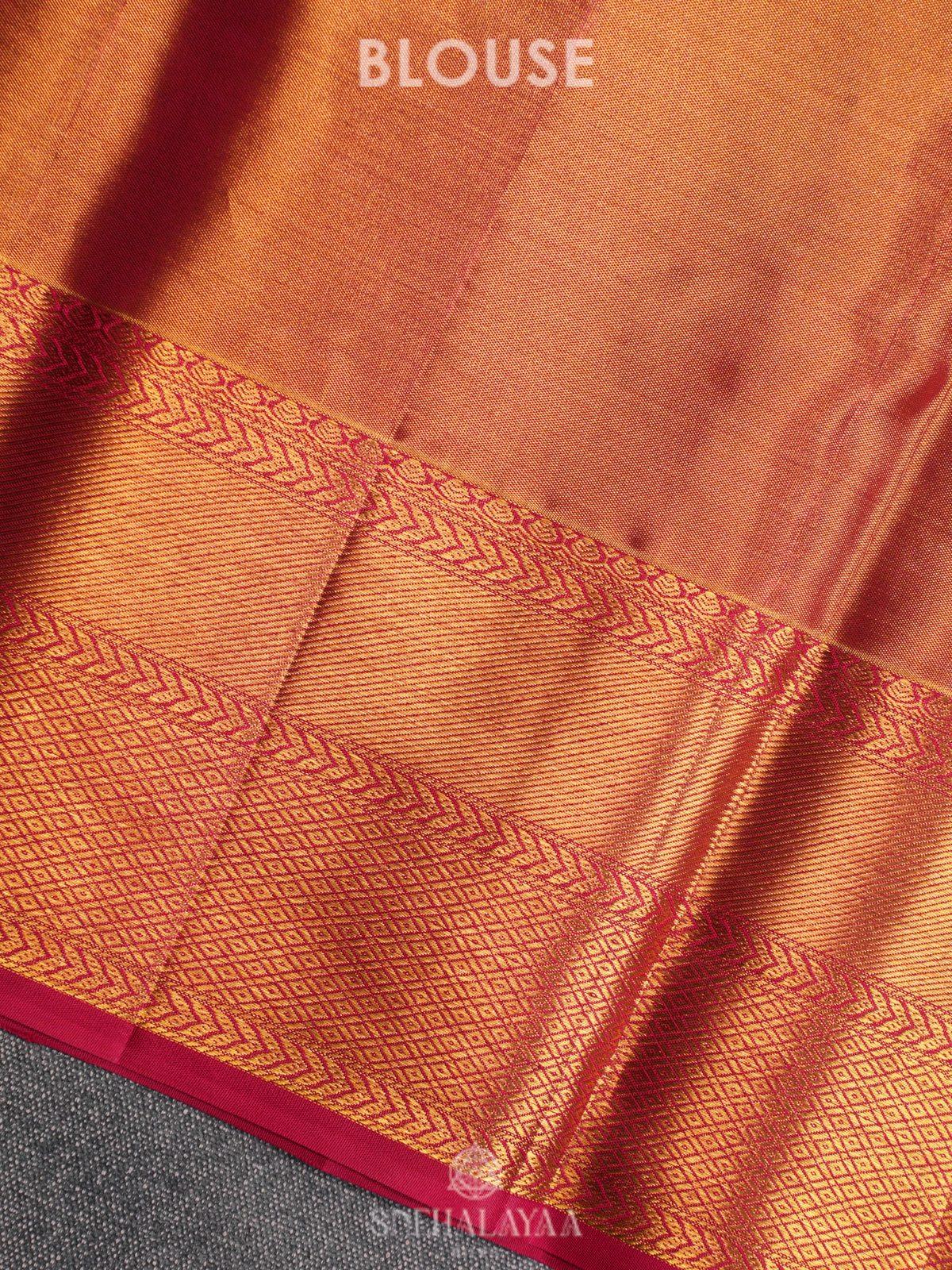 Rose Pink Kanjivaram Silk Saree