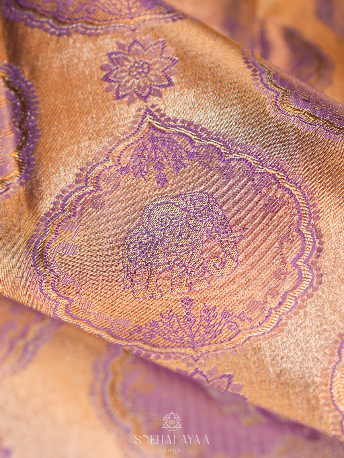 Lavender Tissue Kanjivaram Silk Saree