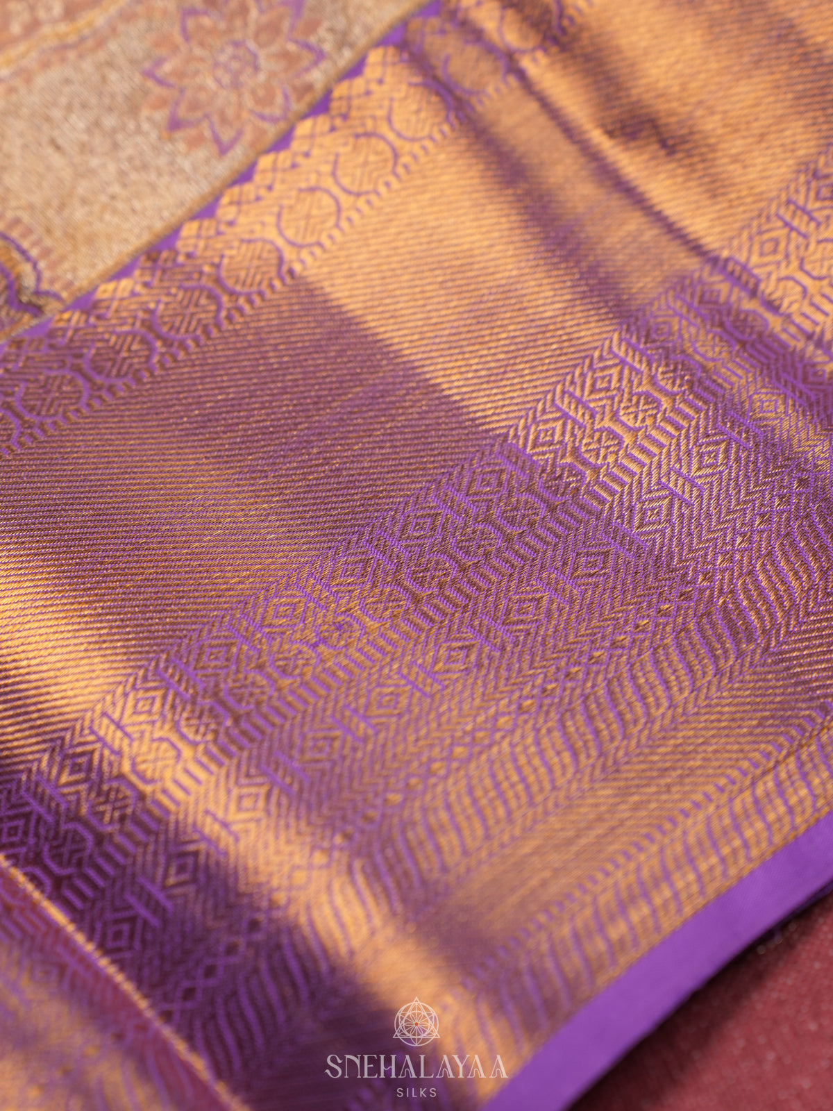Lavender Tissue Kanjivaram Silk Saree