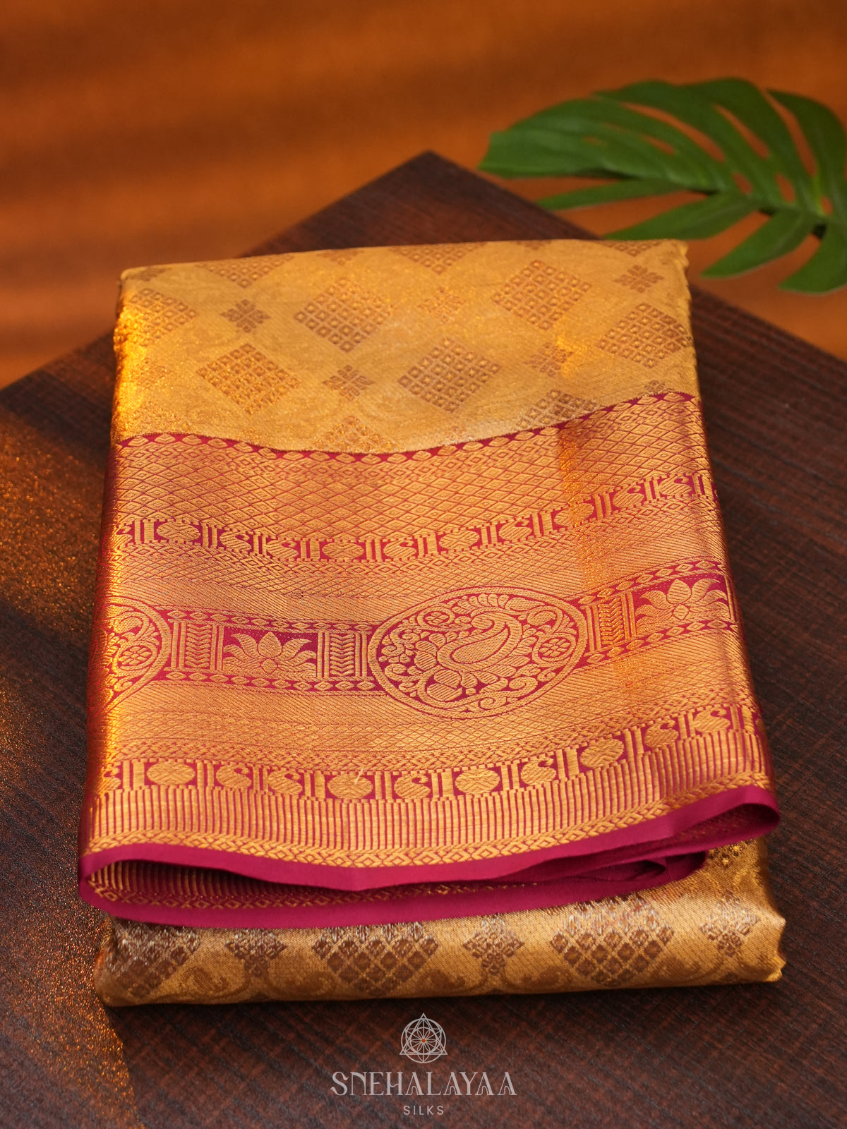 Gold Tissue Kanjivaram Silk Saree