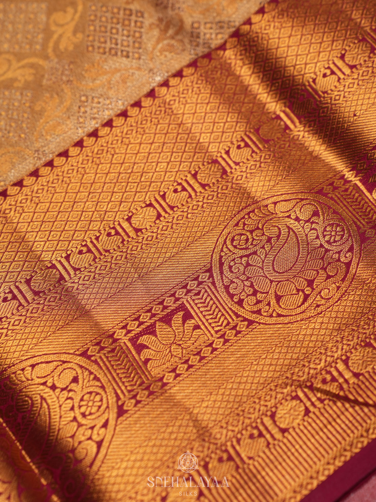 Gold Tissue Kanjivaram Silk Saree
