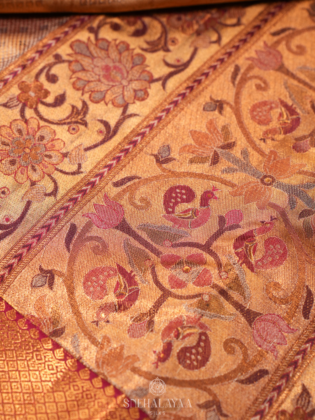 Gold Tissue Kanjivaram Silk Saree