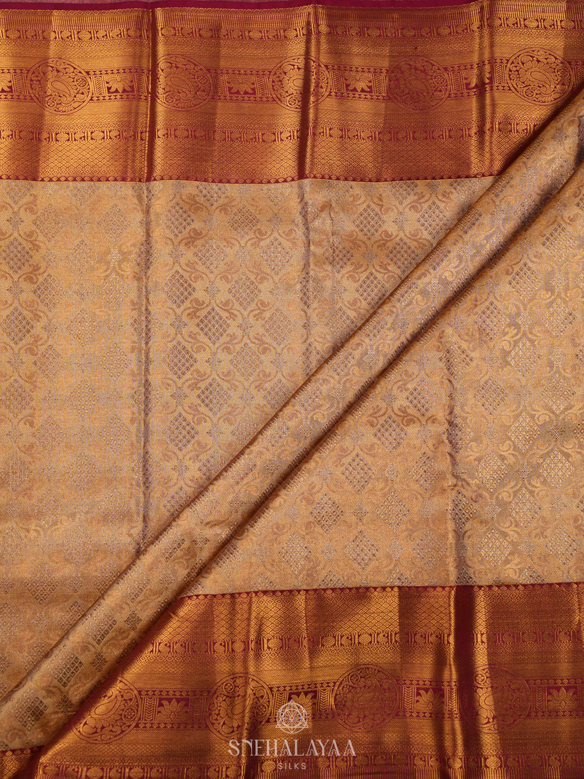 Gold Tissue Kanjivaram Silk Saree