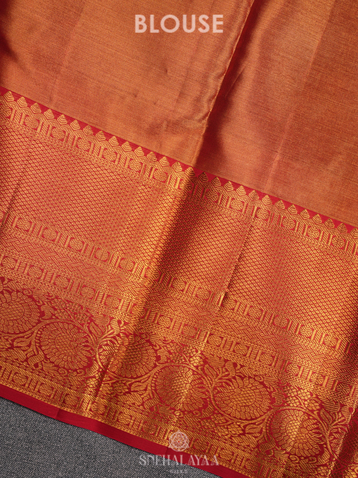 Rose Pink Tissue Kanjivaram Silk Saree