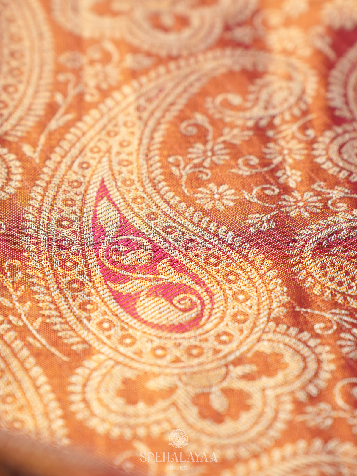 Rose Pink Tissue Kanjivaram Silk Saree