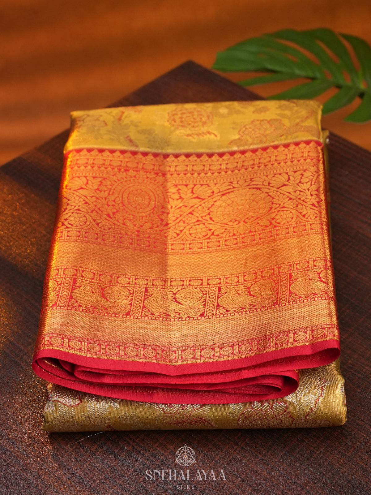 Golden  Tissue Kanjivaram Silk Saree