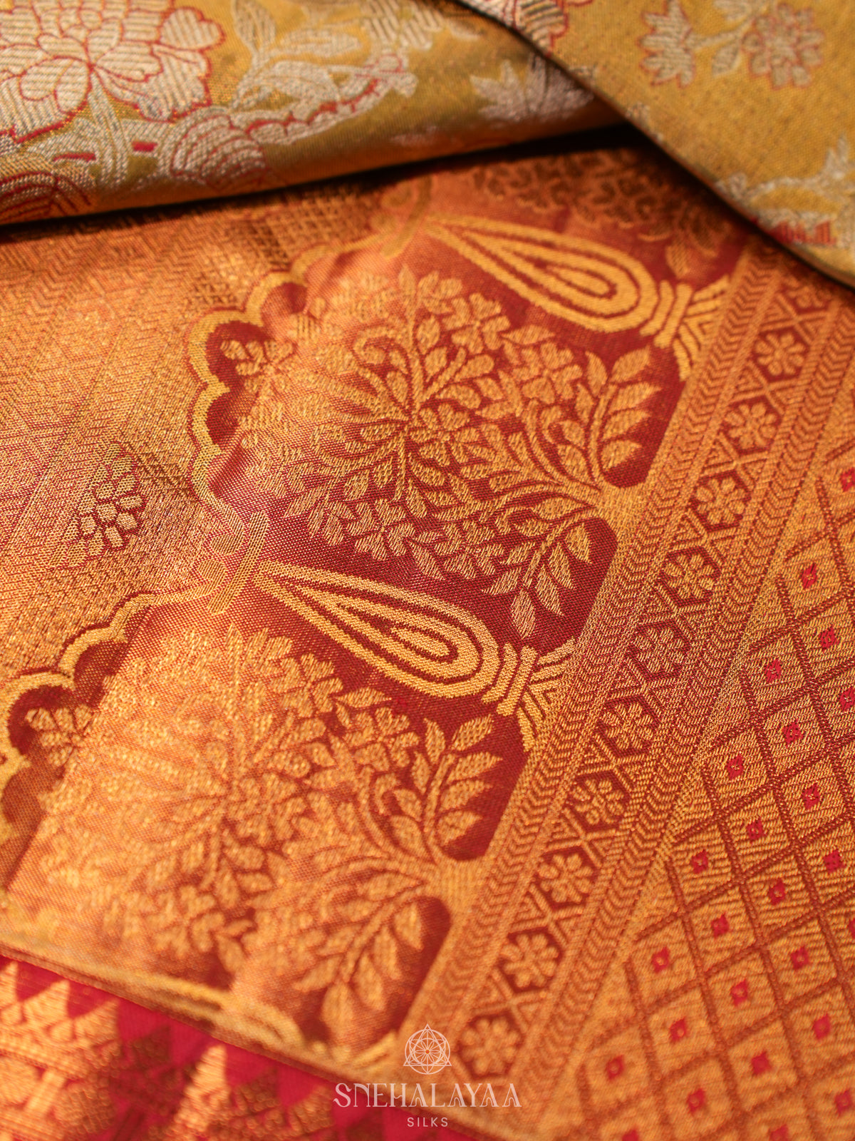 Golden  Tissue Kanjivaram Silk Saree