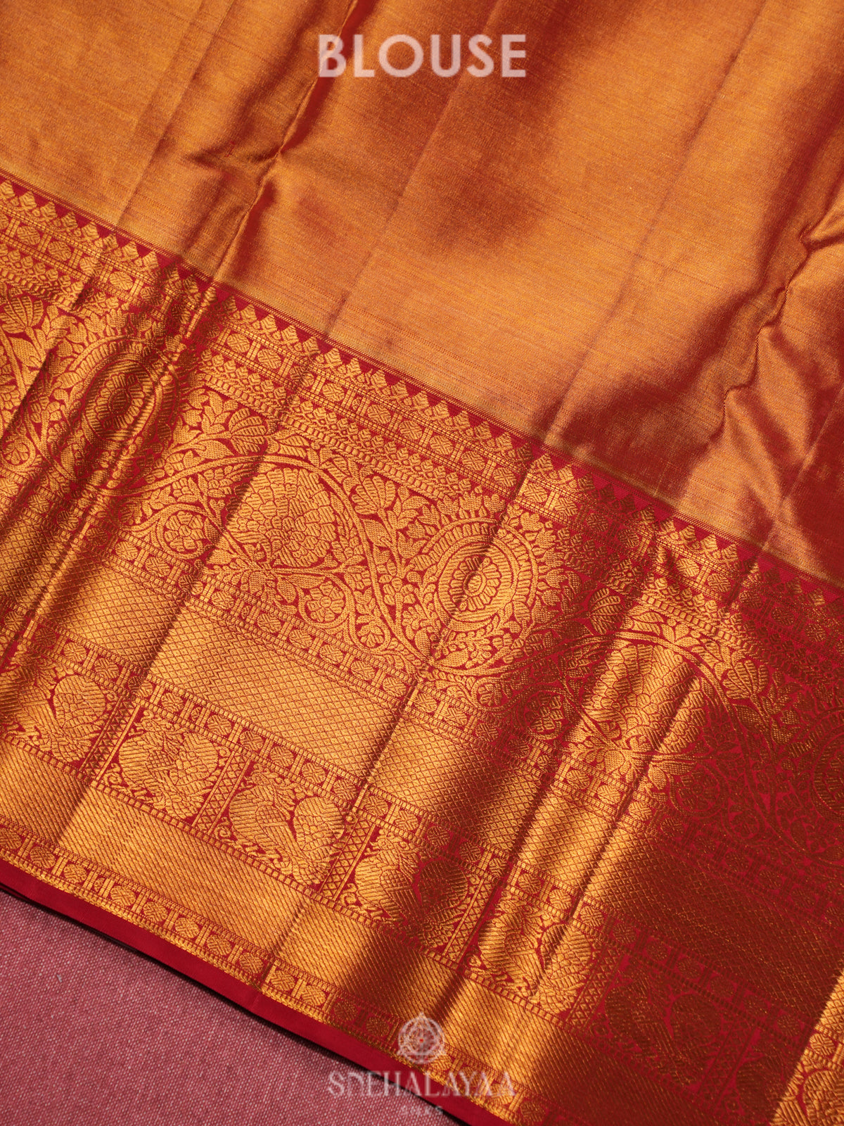 Golden  Tissue Kanjivaram Silk Saree
