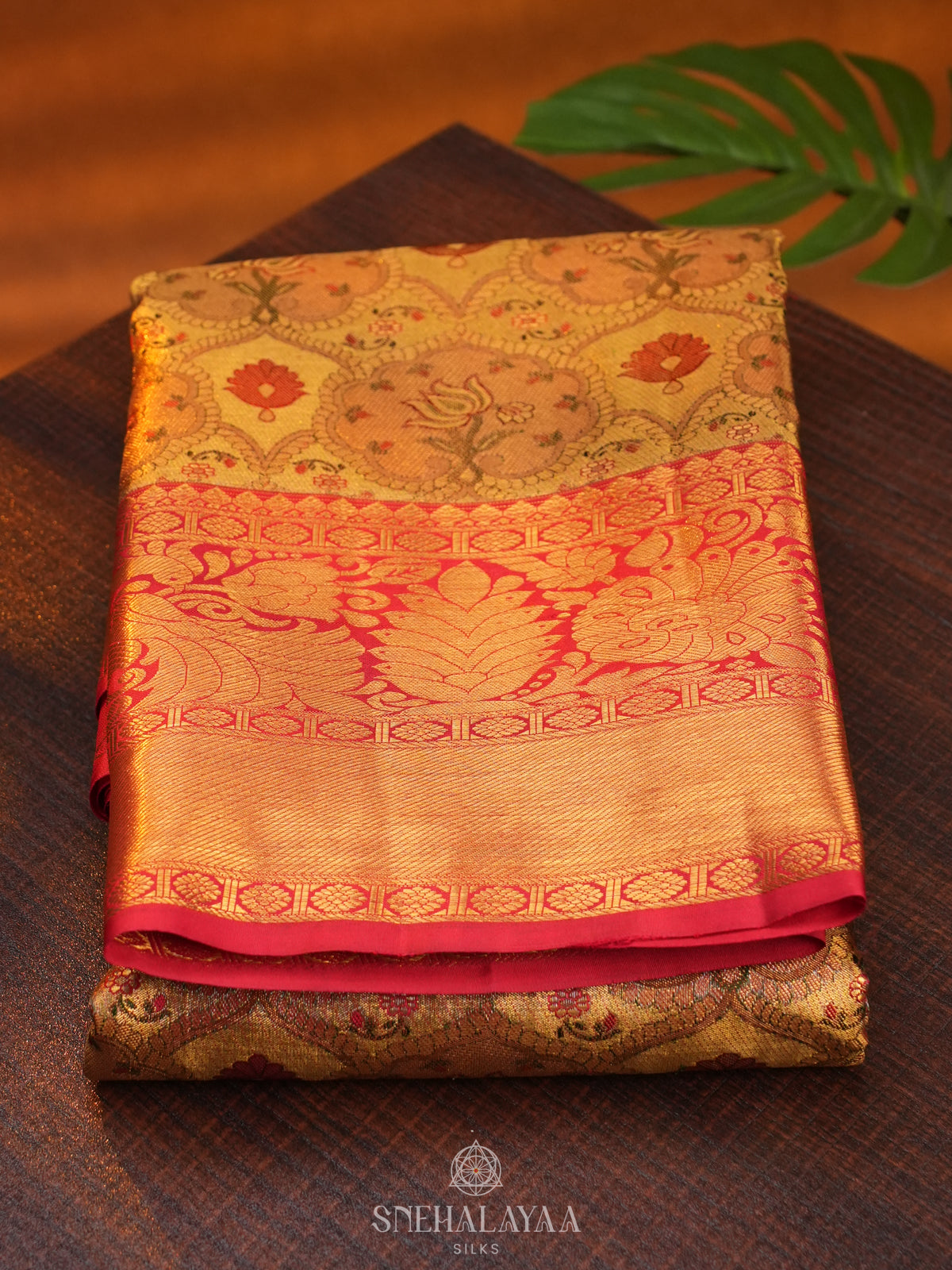Rose Pink Kanjivaram Silk Saree