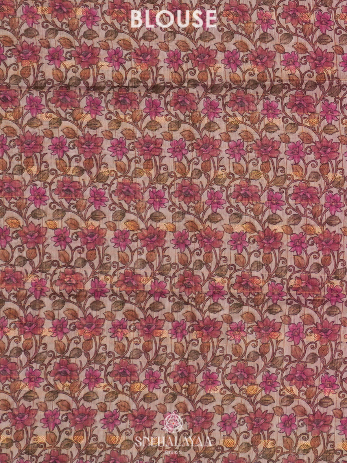 Pink Linen Saree