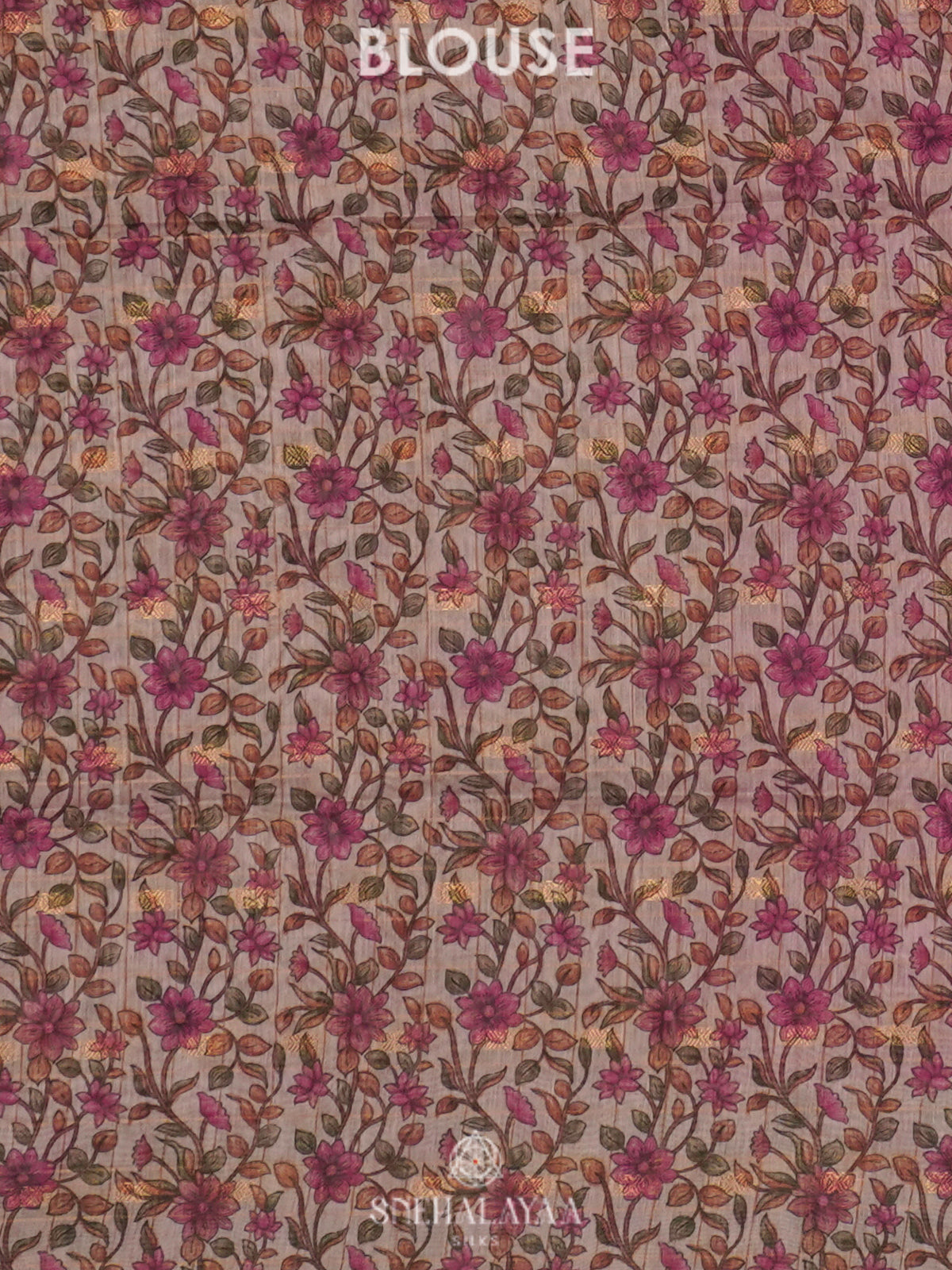 Pink Linen Saree