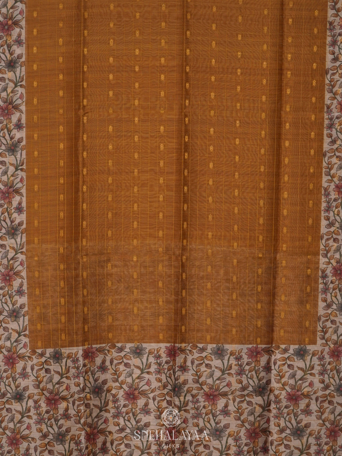 Mustard Linen Saree