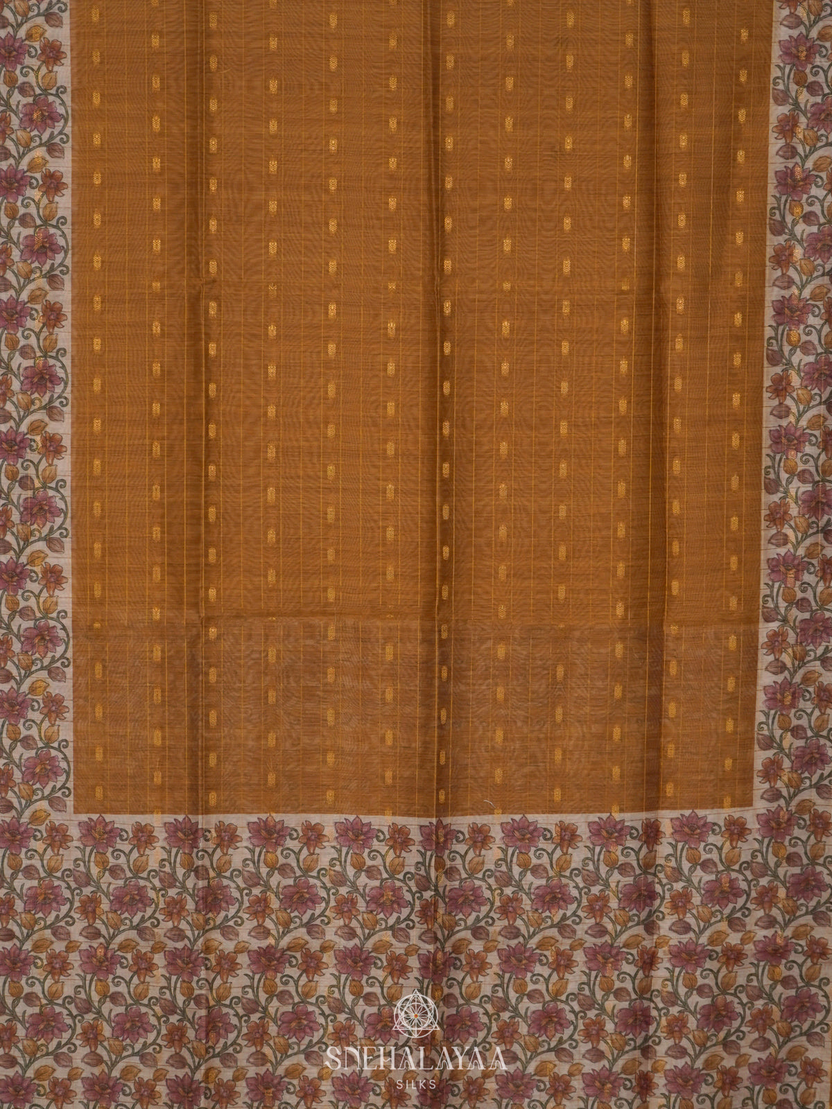 Mustard Linen Saree