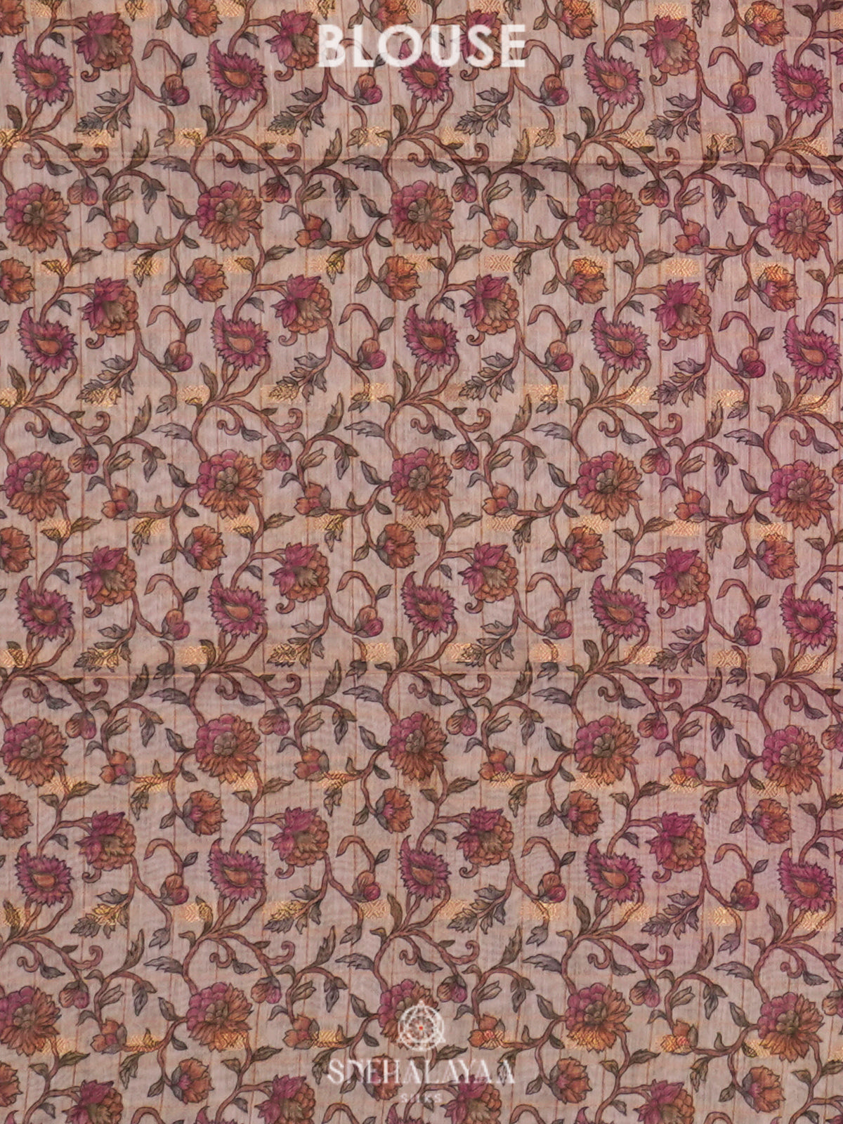 Pink Linen Saree