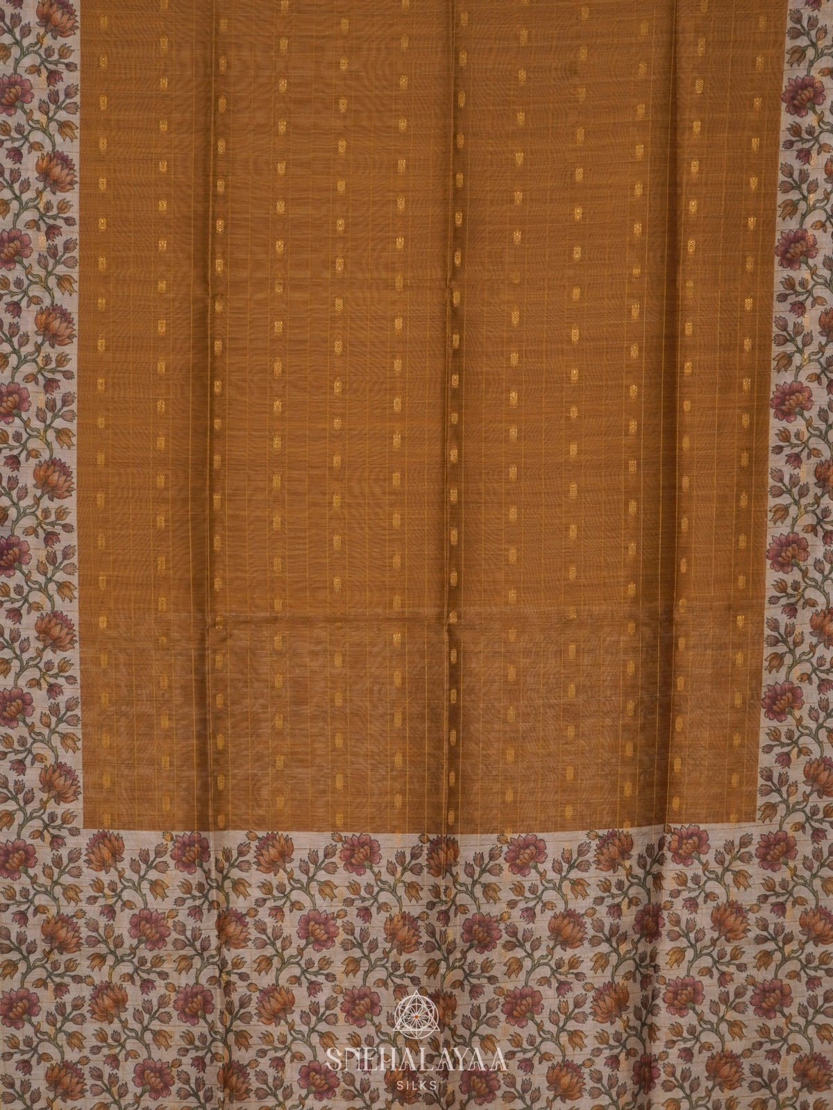 Mustard Linen Saree