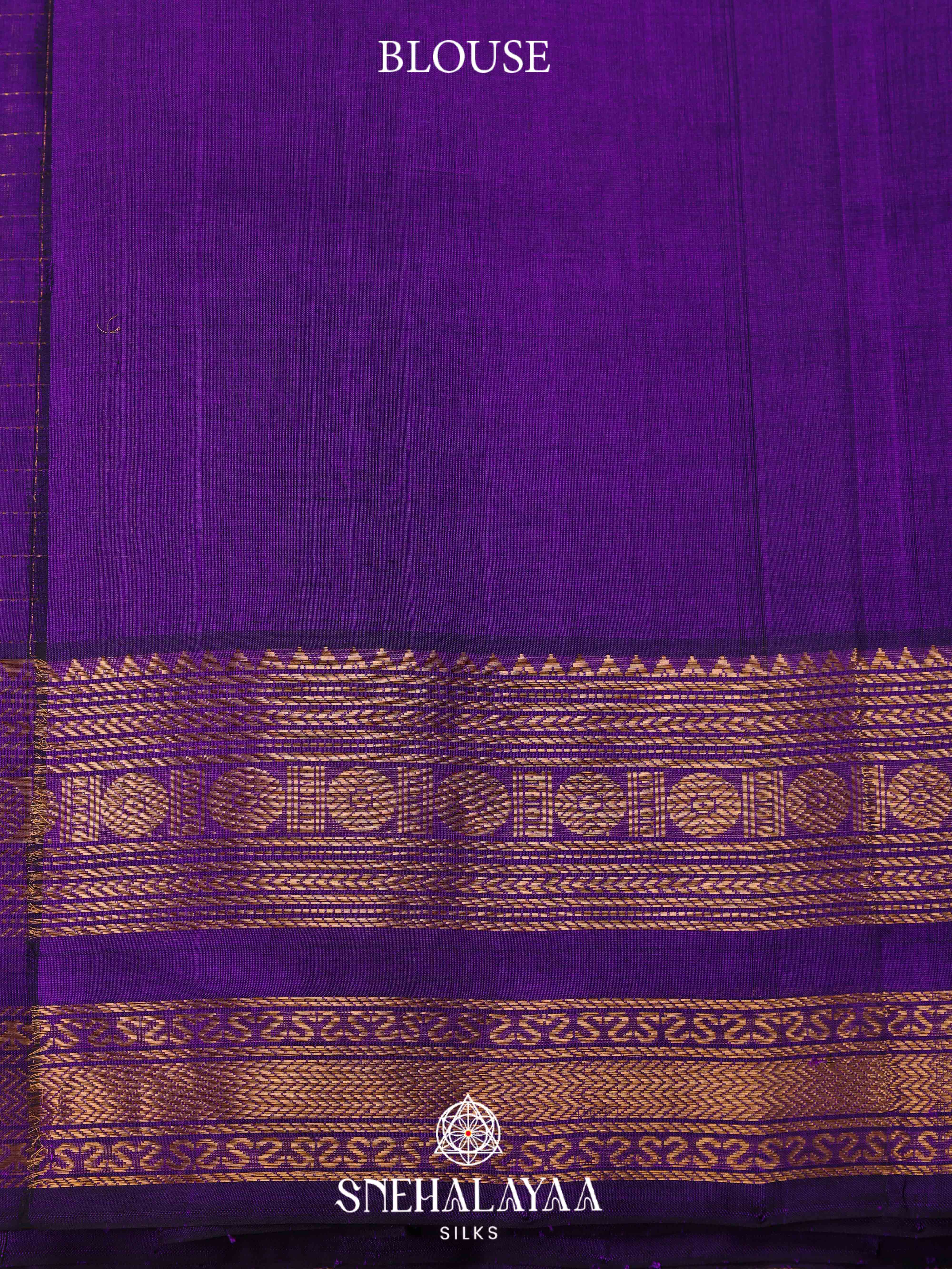 Purple Silk Cotton Saree