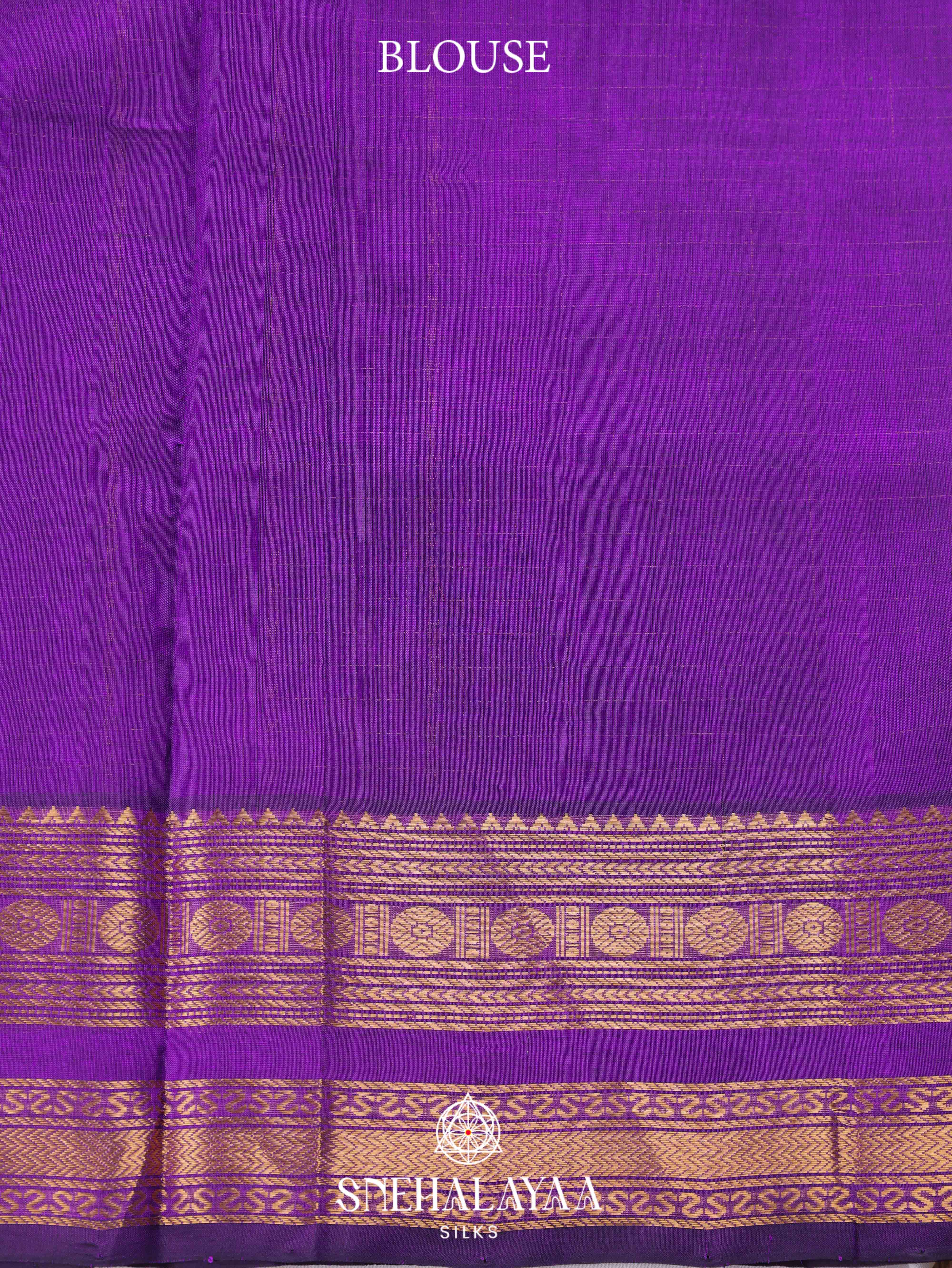 Violet Silk Cotton Saree