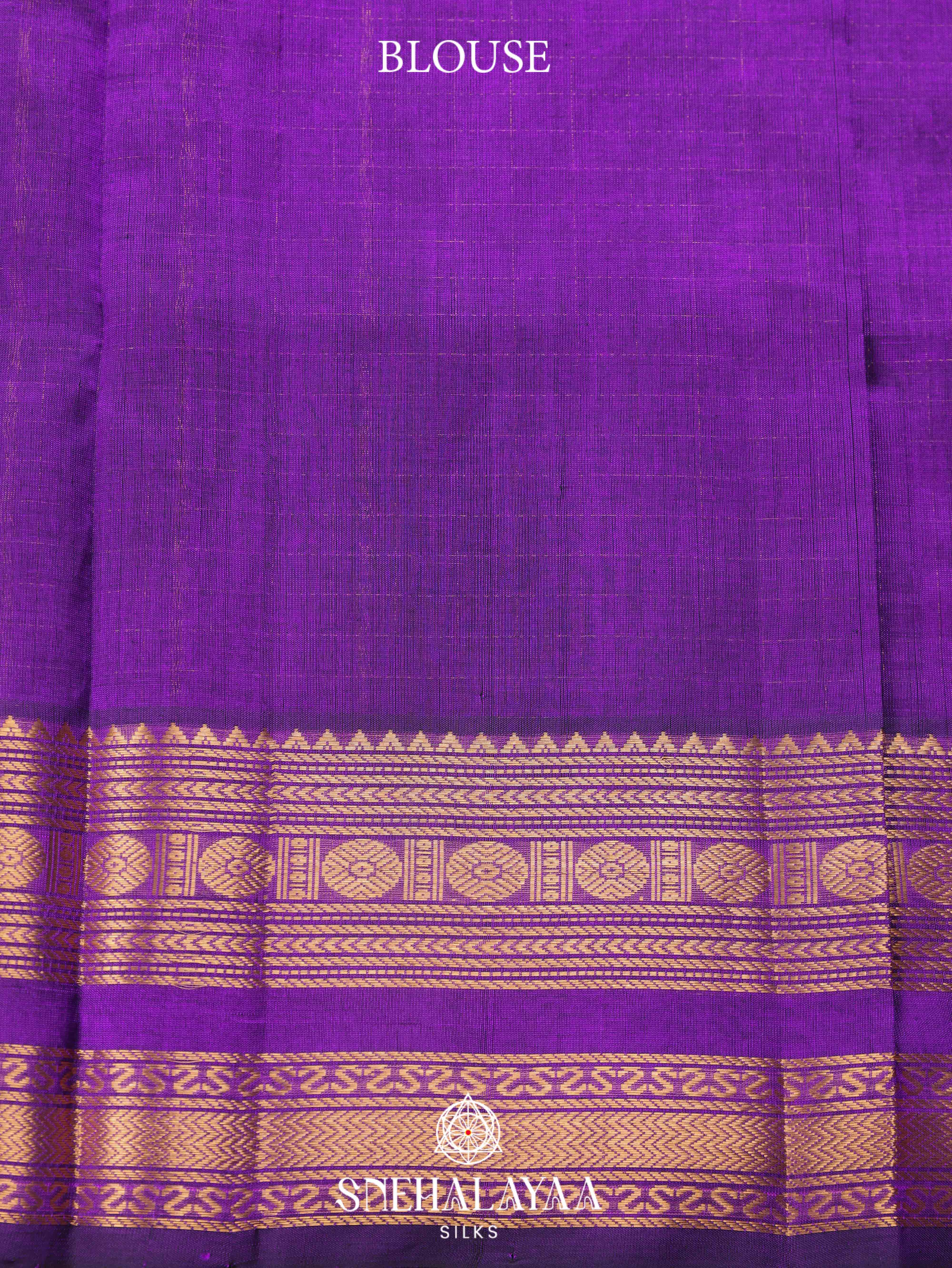 Violet Silk Cotton Saree