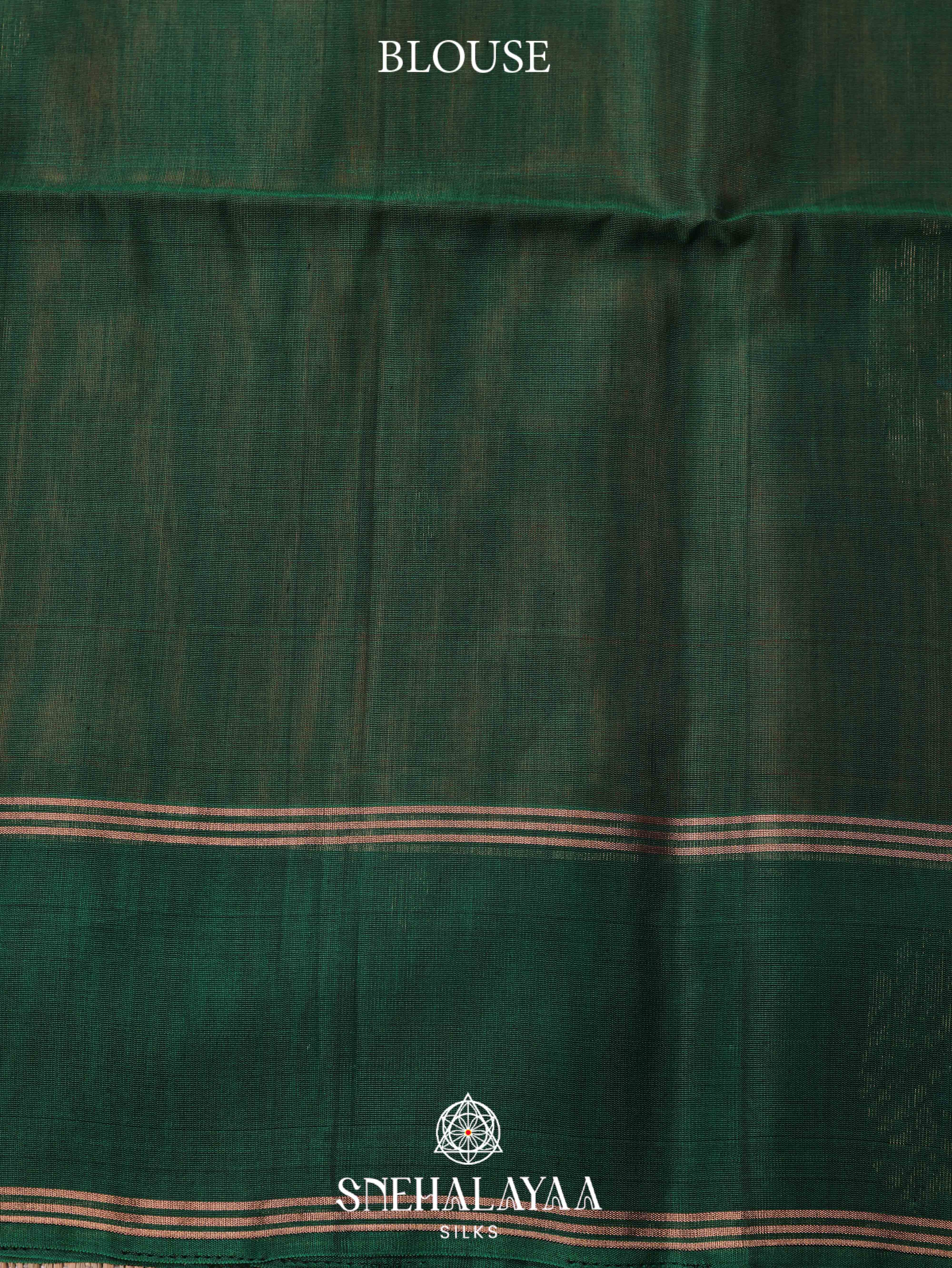 Burnt Orange Silk Cotton Saree