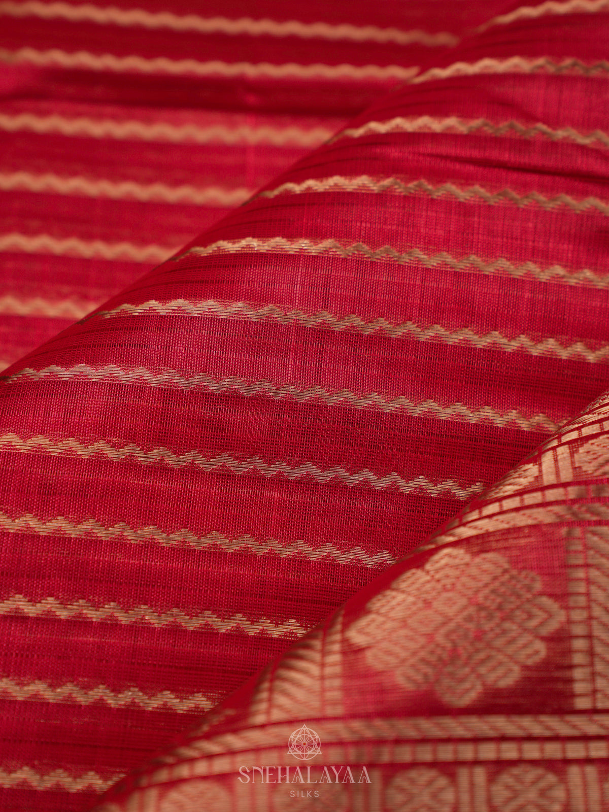 Red Kuppadam Silk Cotton