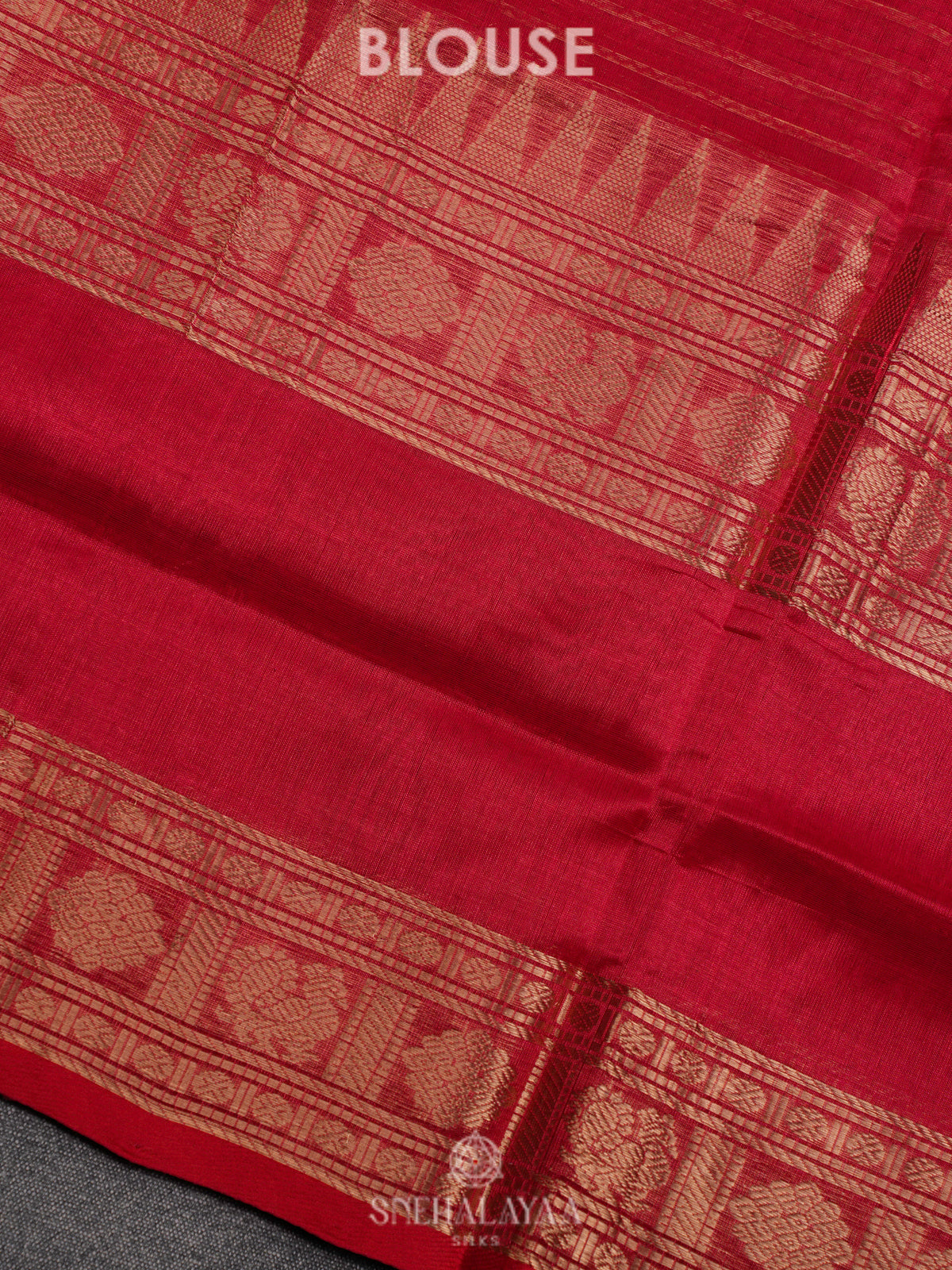 Red Kuppadam Silk Cotton