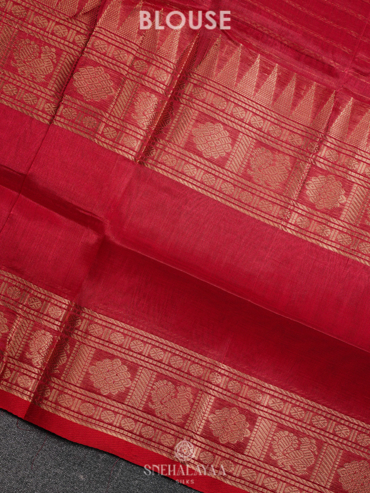 Red Kuppadam Silk Cotton