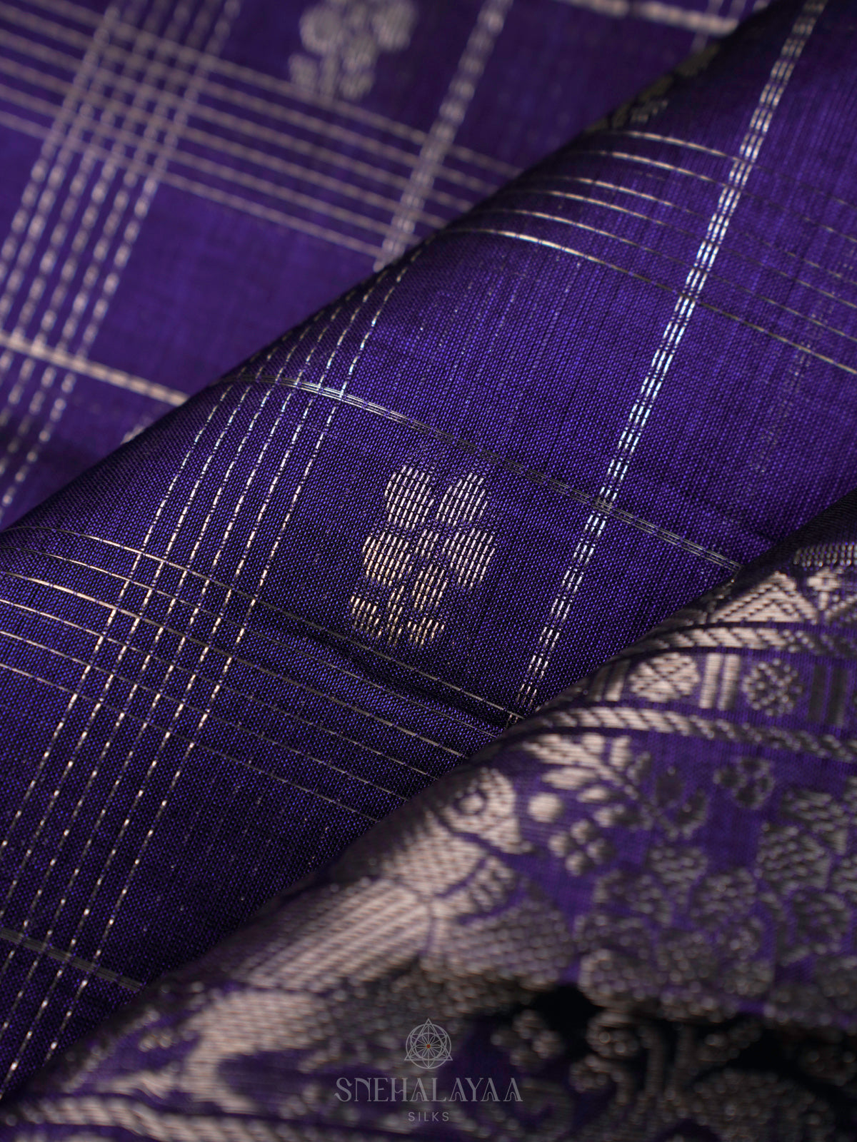 Purple Kuppadam Silk Cotton