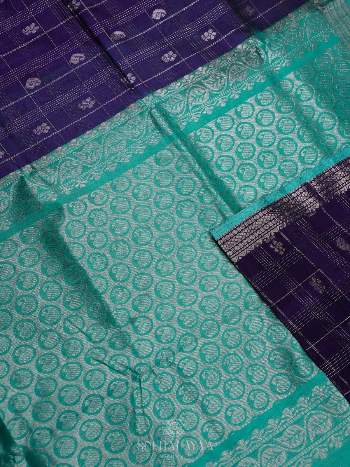 Purple Kuppadam Silk Cotton