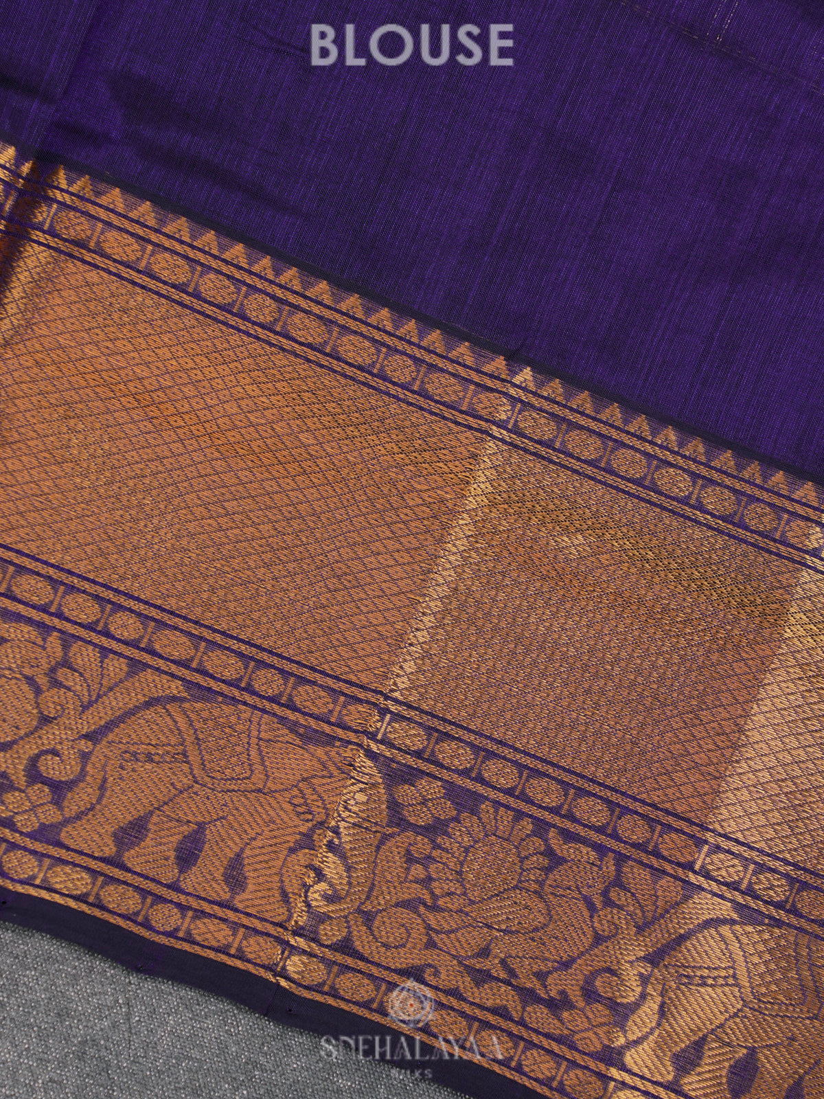 Purple Kuppadam Silk Cotton