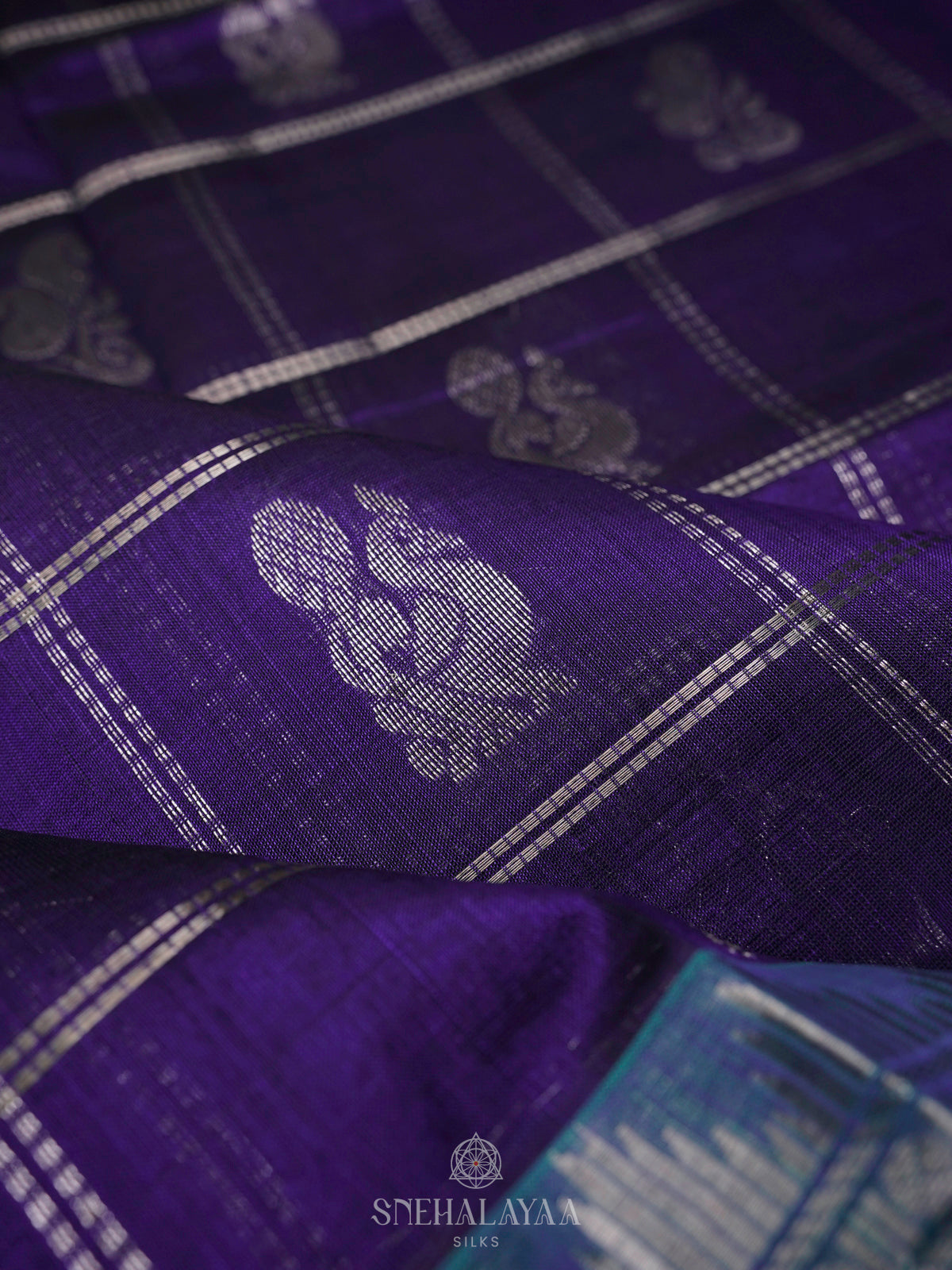 Purple Kuppadam Silk Cotton
