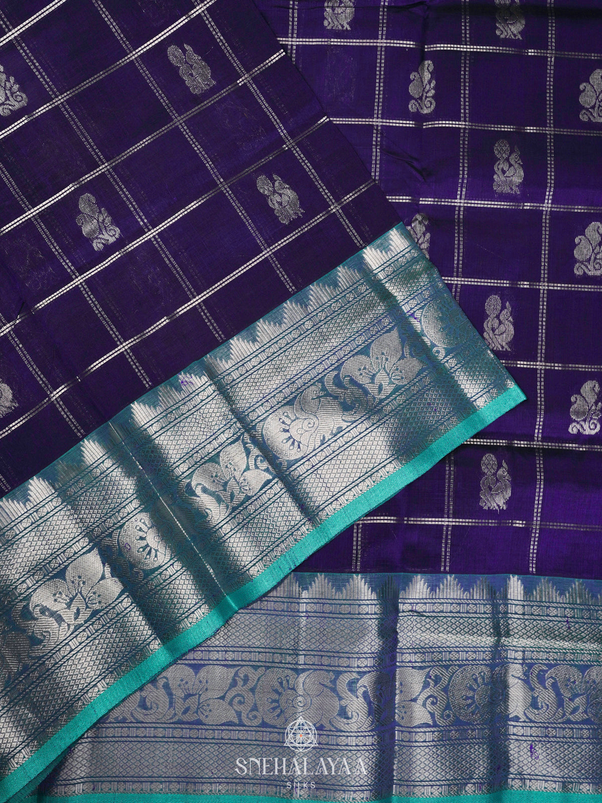 Purple Kuppadam Silk Cotton