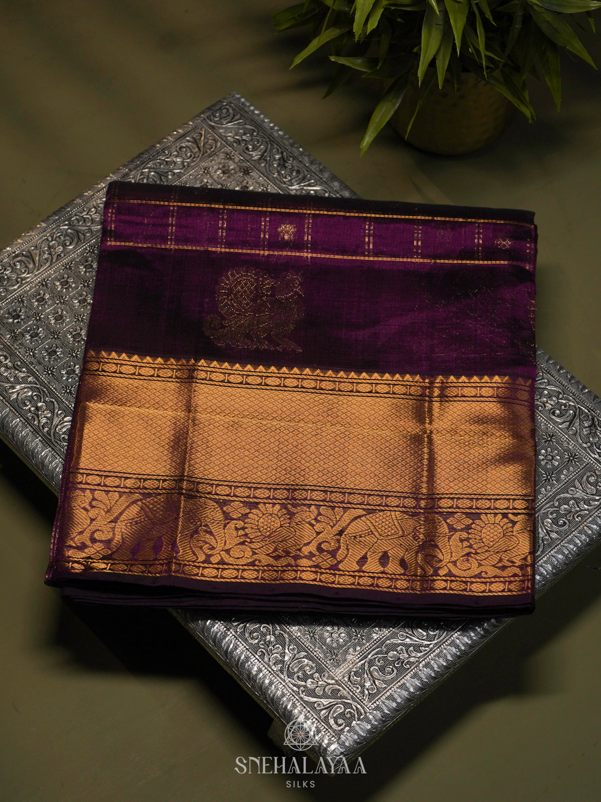Magenta Kuppadam Silk Cotton