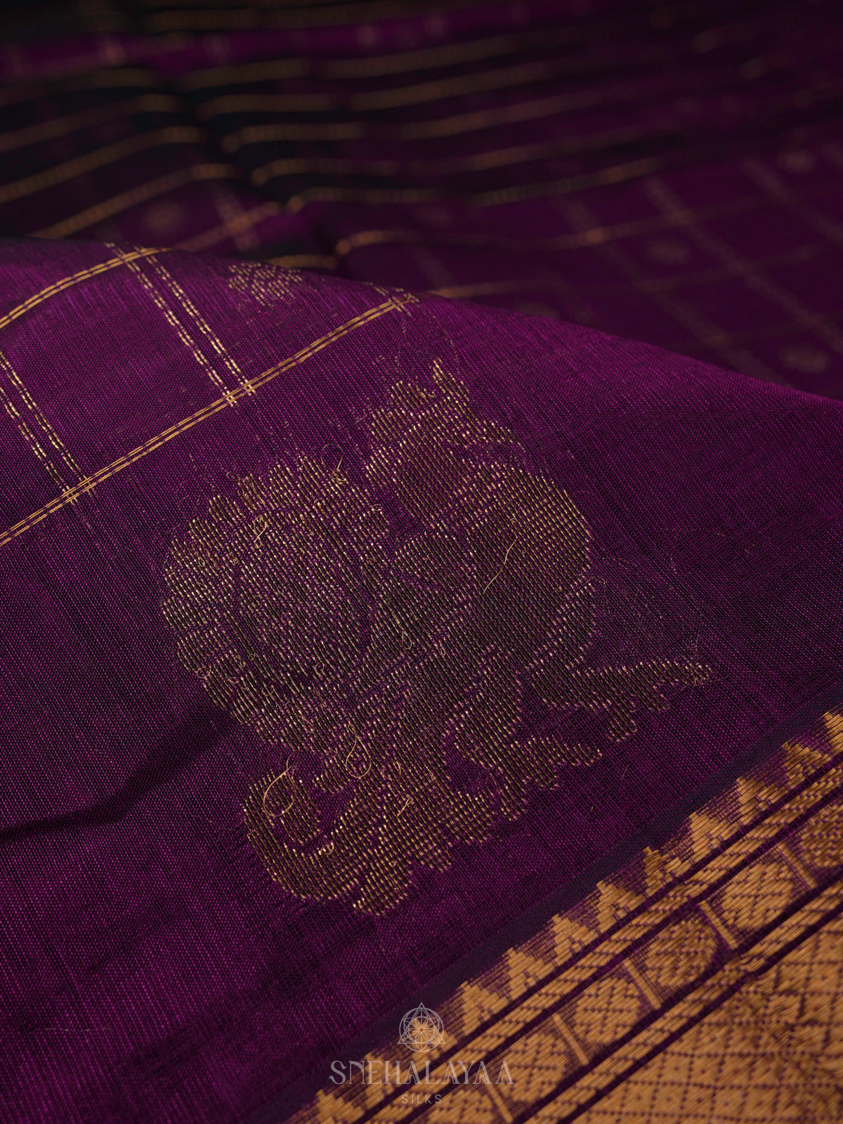 Magenta Kuppadam Silk Cotton