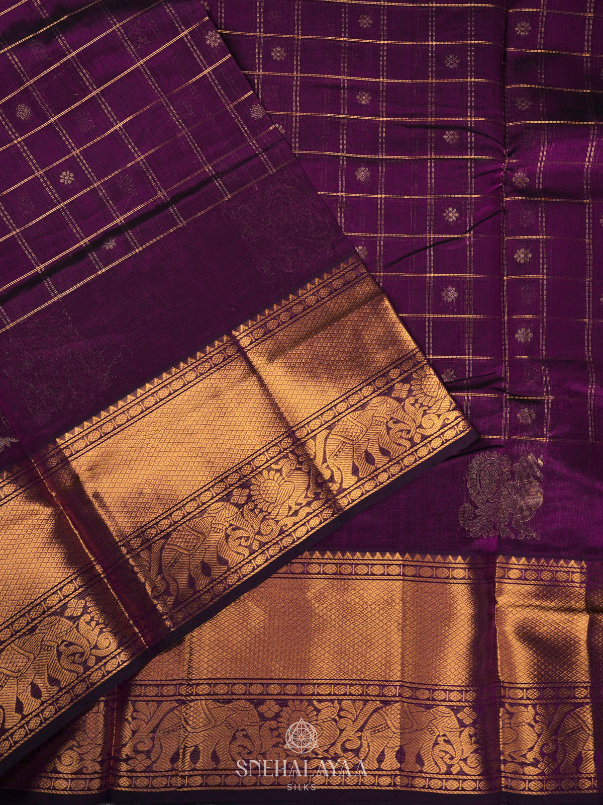 Magenta Kuppadam Silk Cotton