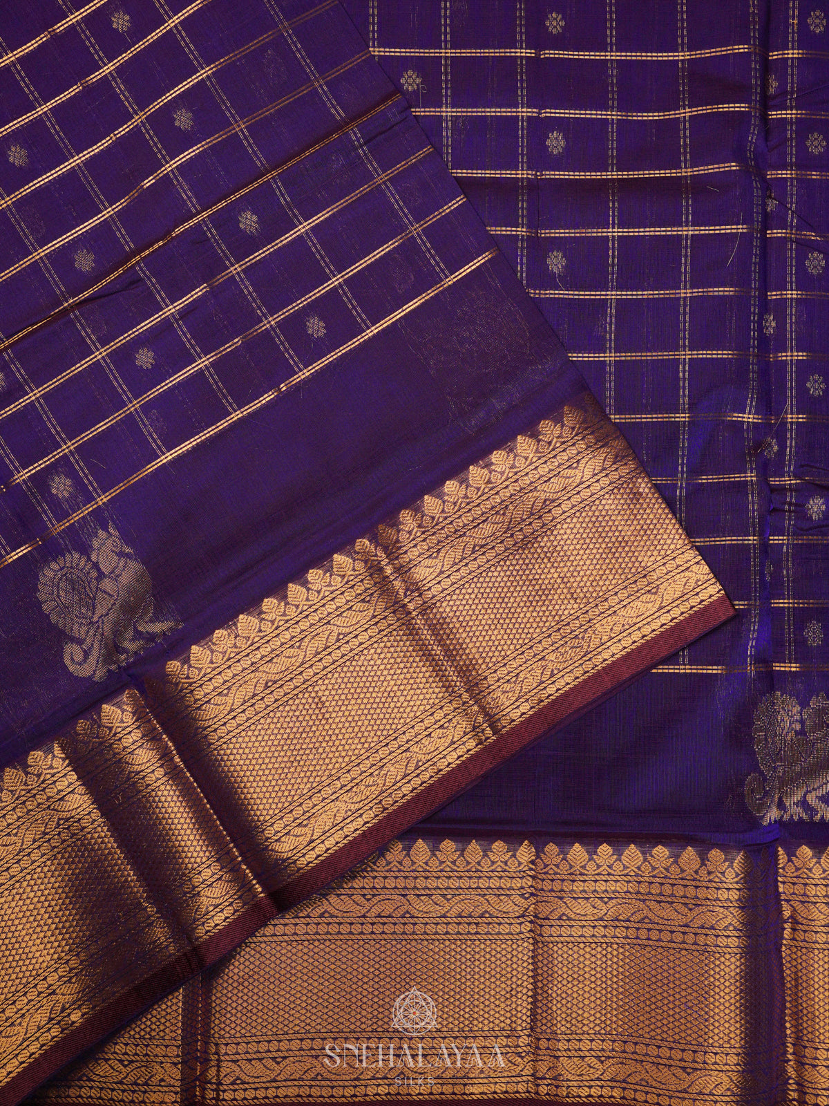 Purple Kuppadam Silk Cotton
