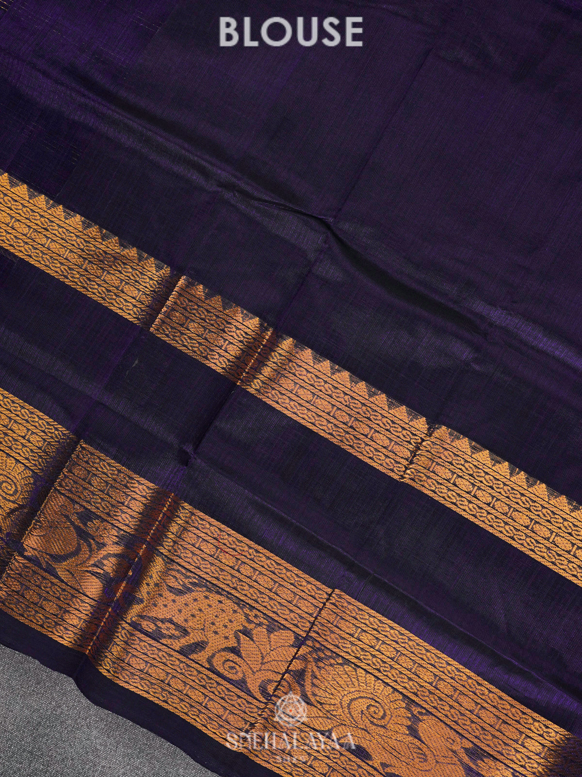 Purple Kuppadam Silk Cotton