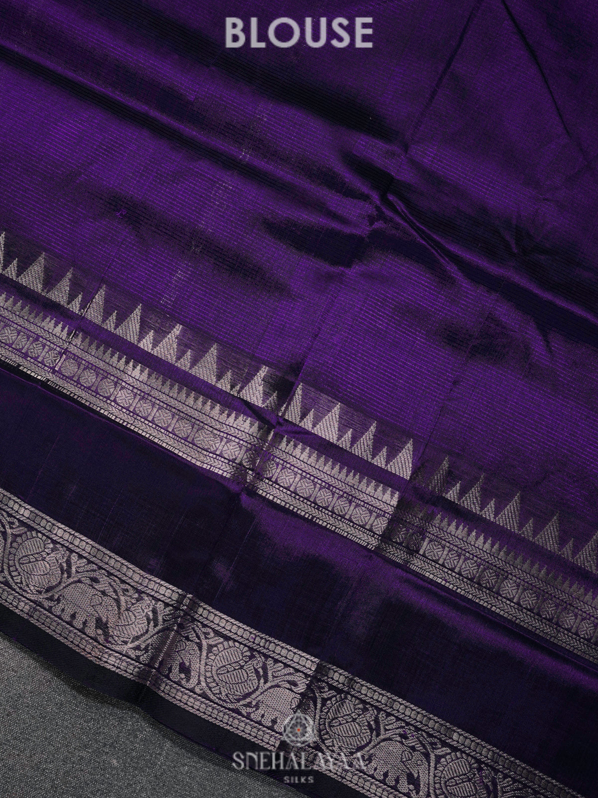 Purple Kuppadam Silk Cotton