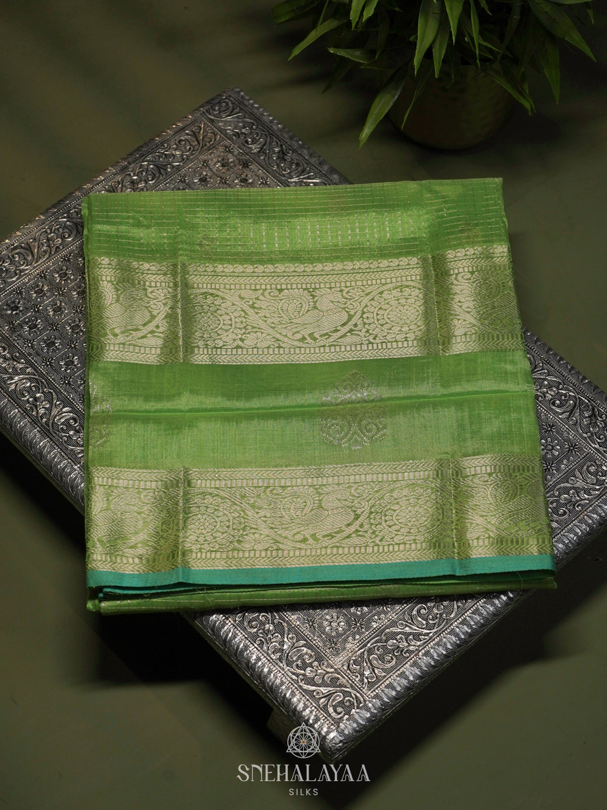 Green Kuppadam Silk Cotton